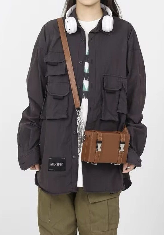 Japanese Brand Unisex Chains Suitcase Shape Shoulder Bag Size ONE SIZE - 2 Thumbnail