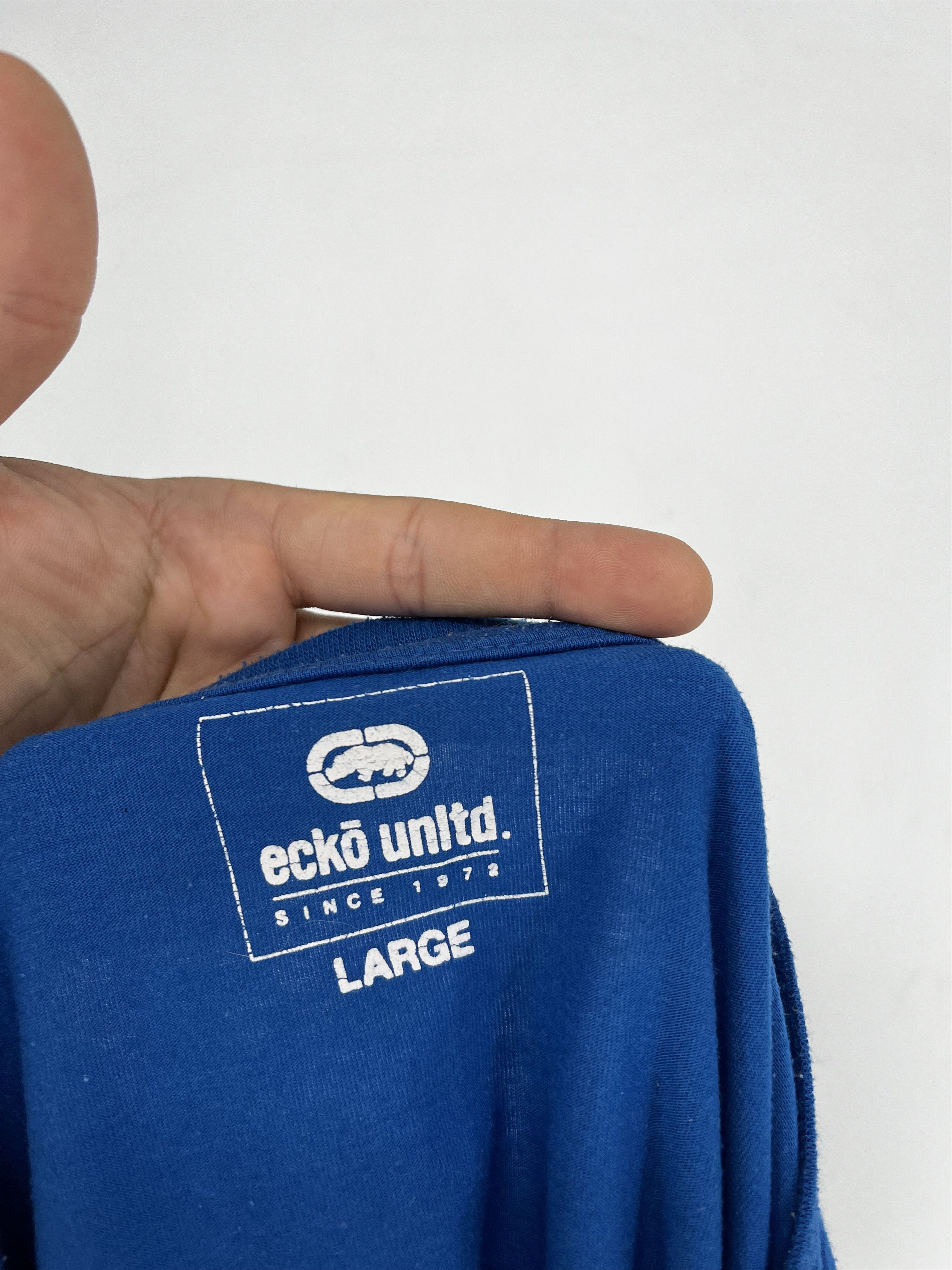 Ecko Unltd. × Vintage Vintage 2000s Y2K Ecko Unlimited Embroidered Graphic T Shirt Size US L / EU 52-54 / 3 - 11 Thumbnail