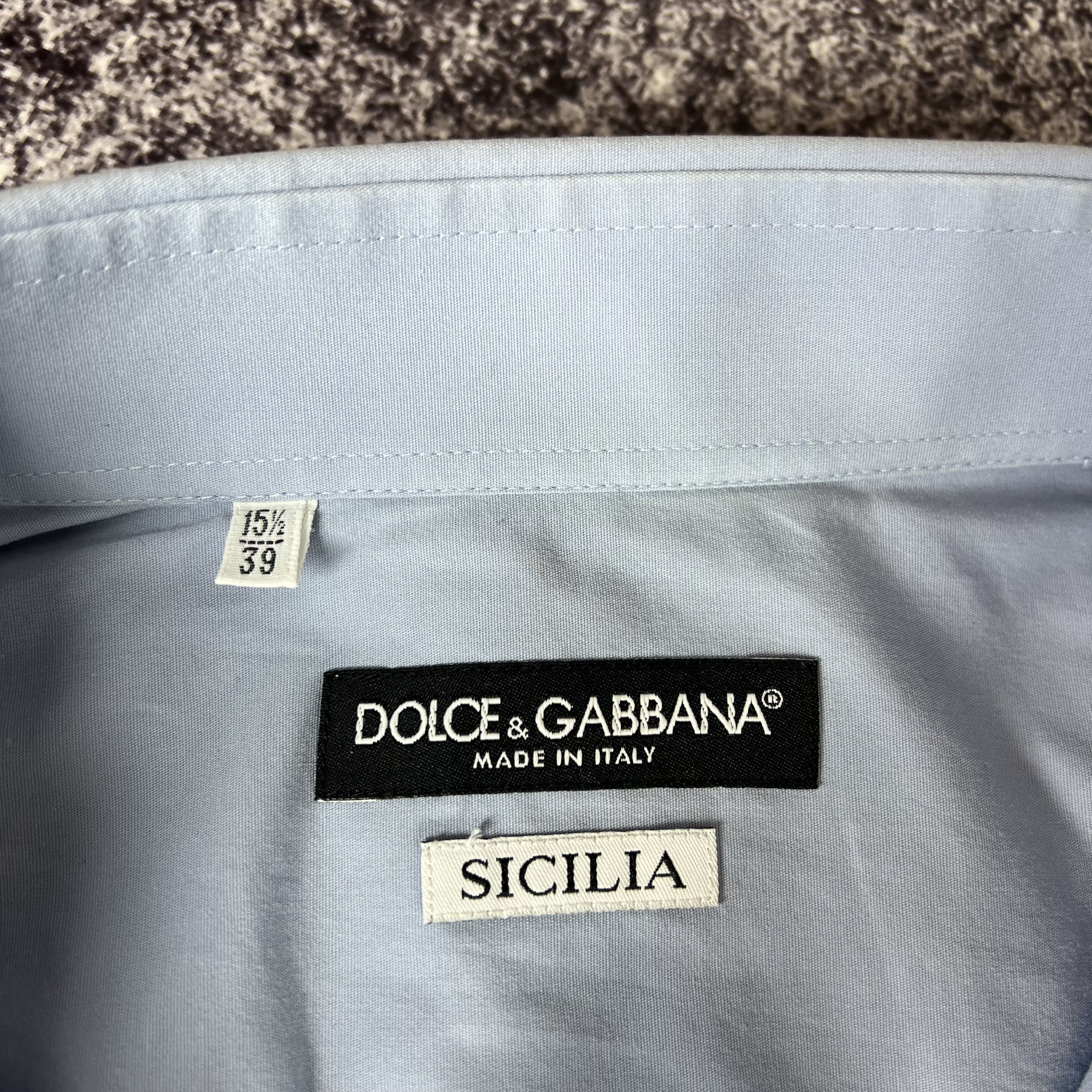 Dolce & Gabbana Dolce & Gabbana Sicilia Shirt Long Sleeve Size 15 / 39 Size US M / EU 48-50 / 2 - 6 Thumbnail