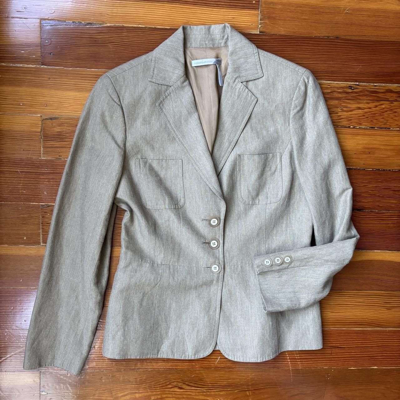 Nordstrom Classiques Entier Vintage Linen Silk Blazer Size S / US 4 / IT 40 - 1 Thumbnail