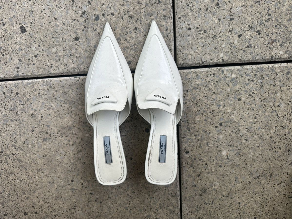Prada White prada heels Size US 7.5 / IT 37.5 - 1 Thumbnail
