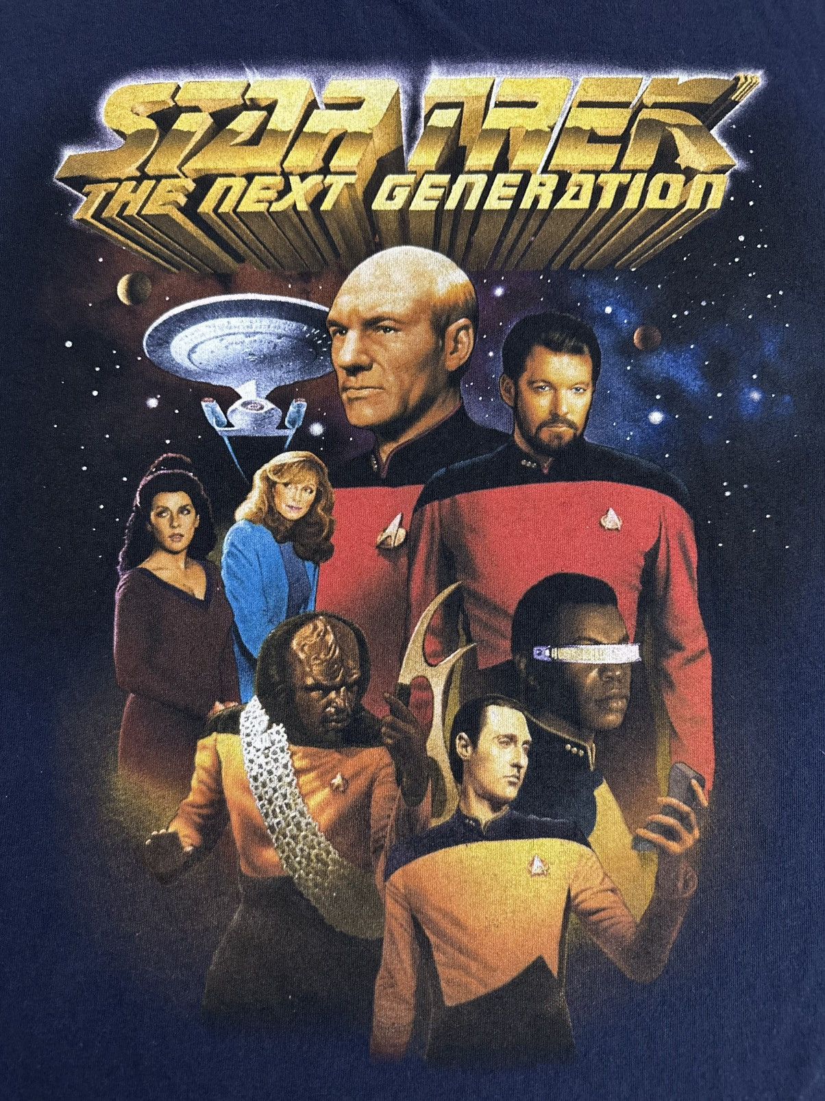 Star Wars × Vintage Vintage 90s STARTREK Promo T-Shirt 1997 Official Merchandise Size US L / EU 52-54 / 3 - 7 Thumbnail