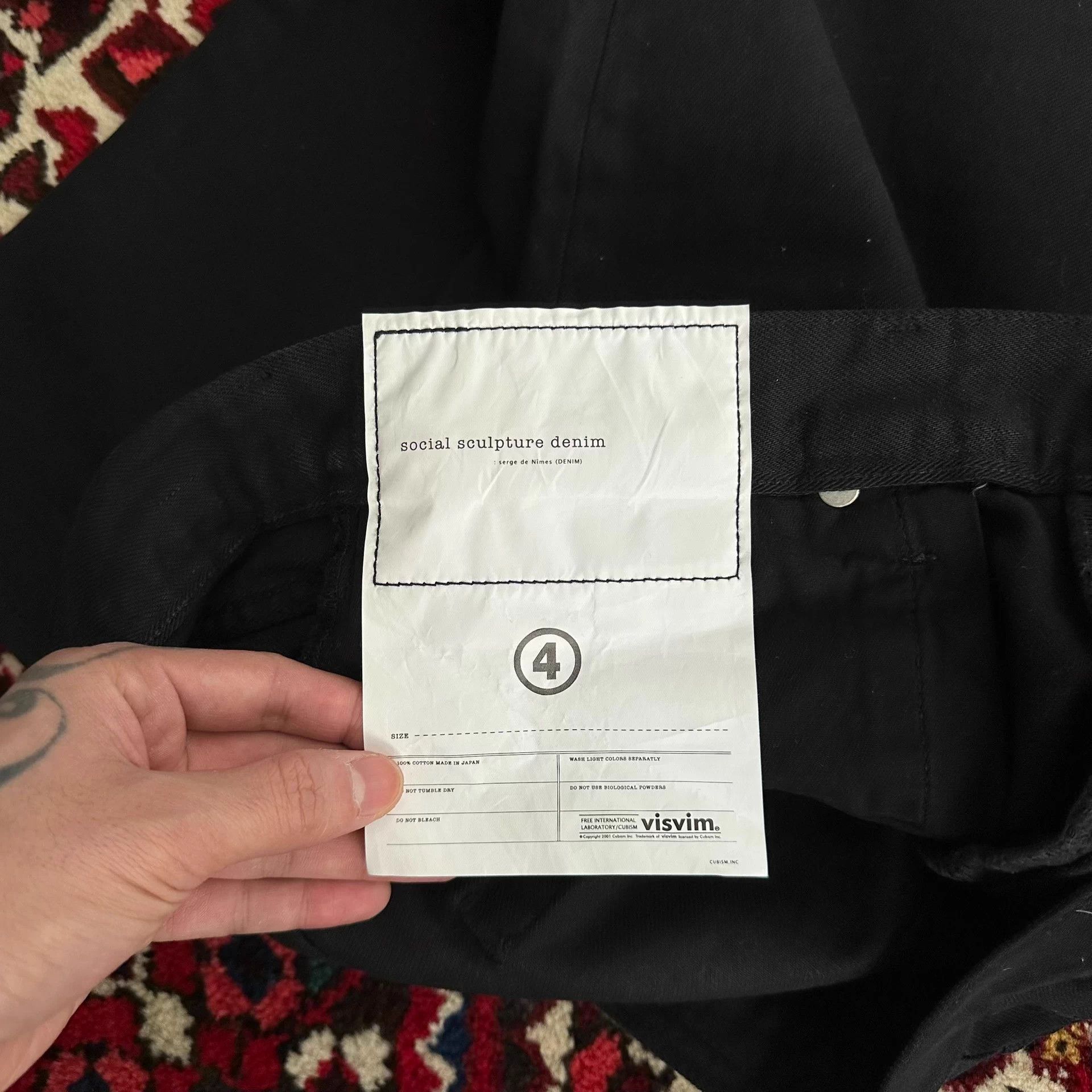 Visvim VISVIM 21AW OVERDYE SPOT Black Dyed Jeans 4 Size US 36 / EU 52 - 6 Thumbnail