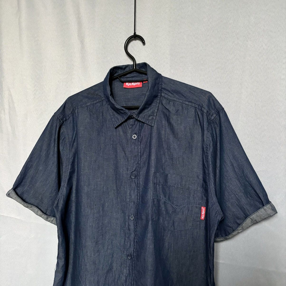 Kickers Kickers shirt button up large blue streetwear rare Size US L / EU 52-54 / 3 - 2 Thumbnail