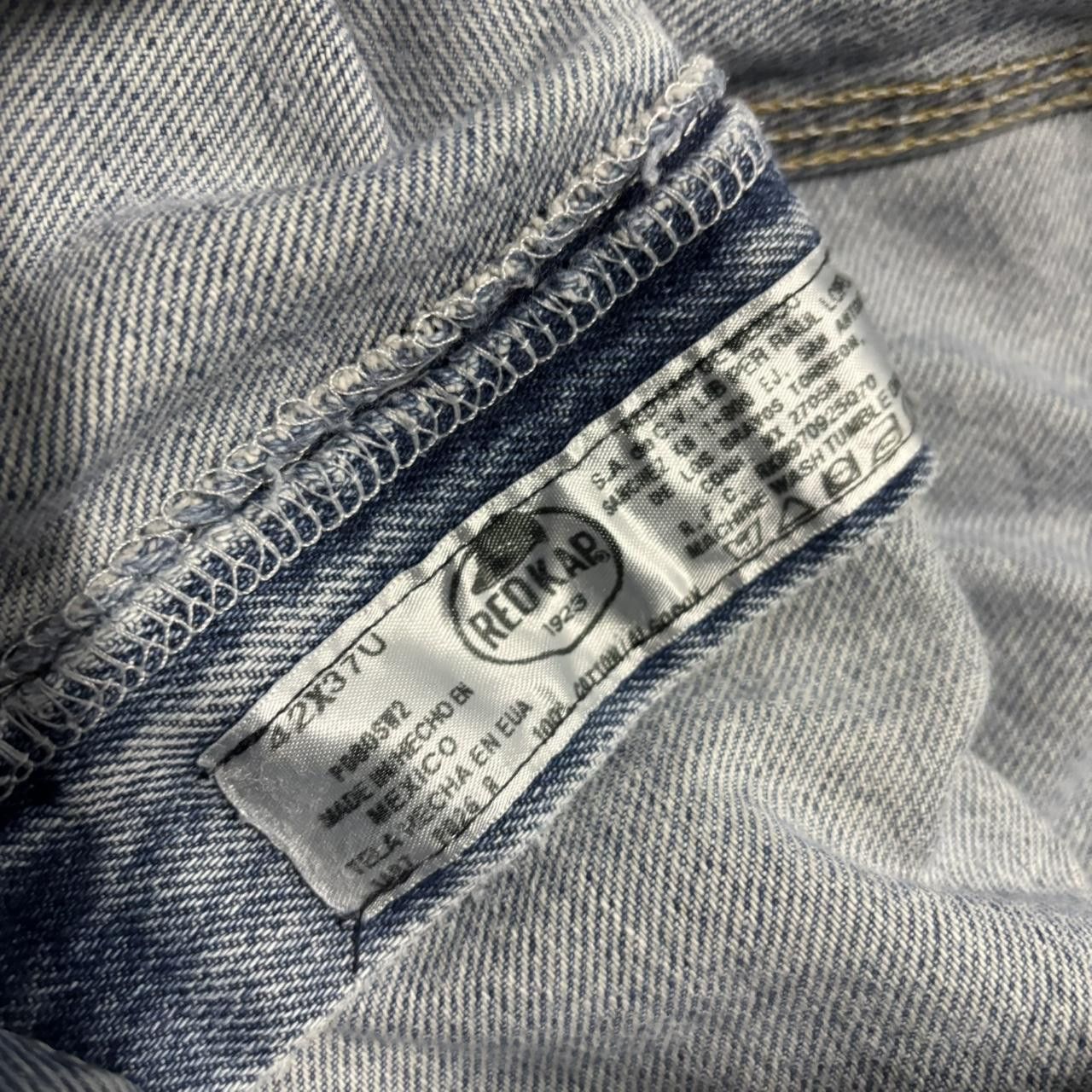 Japanese Brand × Vintage Crazy Vintage Y2K/2000s Baggy Faded Light Wash Skater Style Carpenter Denim Jeans! Size US 40 / EU 56 - 8 Thumbnail