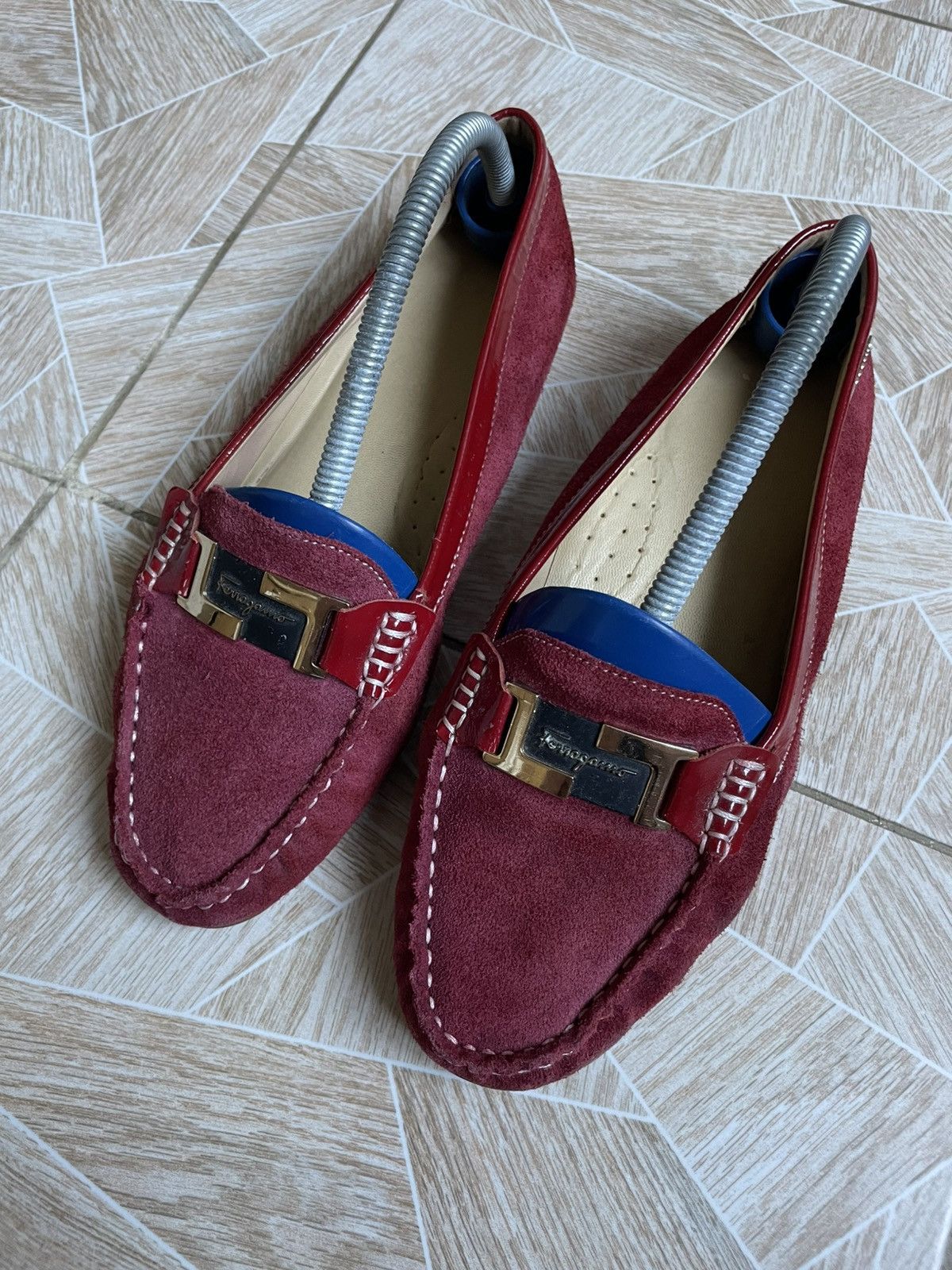 Salvatore Ferragamo Salvatore Ferragamo Parigi Suede Gancini Bit Driving Loafers Size US 8.5 / EU 41-42 - 2 Thumbnail