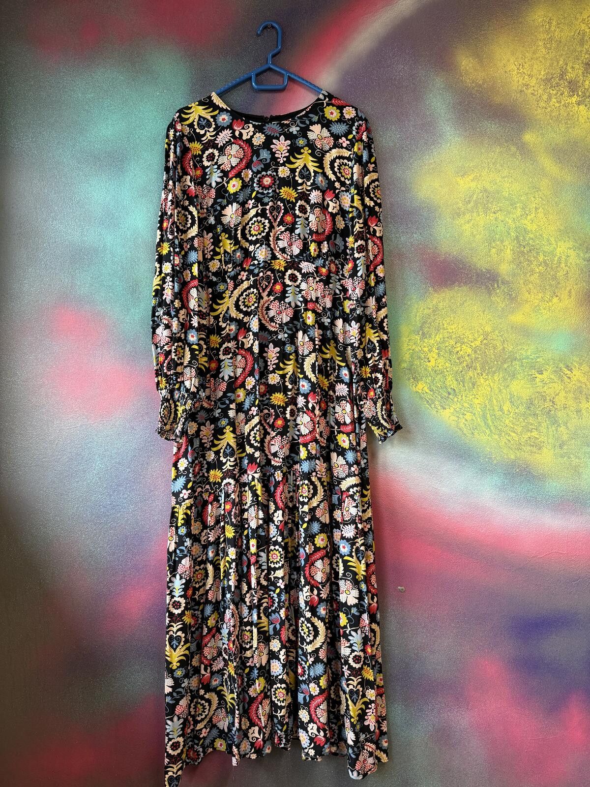 Other Boden Multi Folklore Floral Long Sleeve Tiered Maxi Dress Size XL / US 12-14 / IT 48-50 - 1 Thumbnail