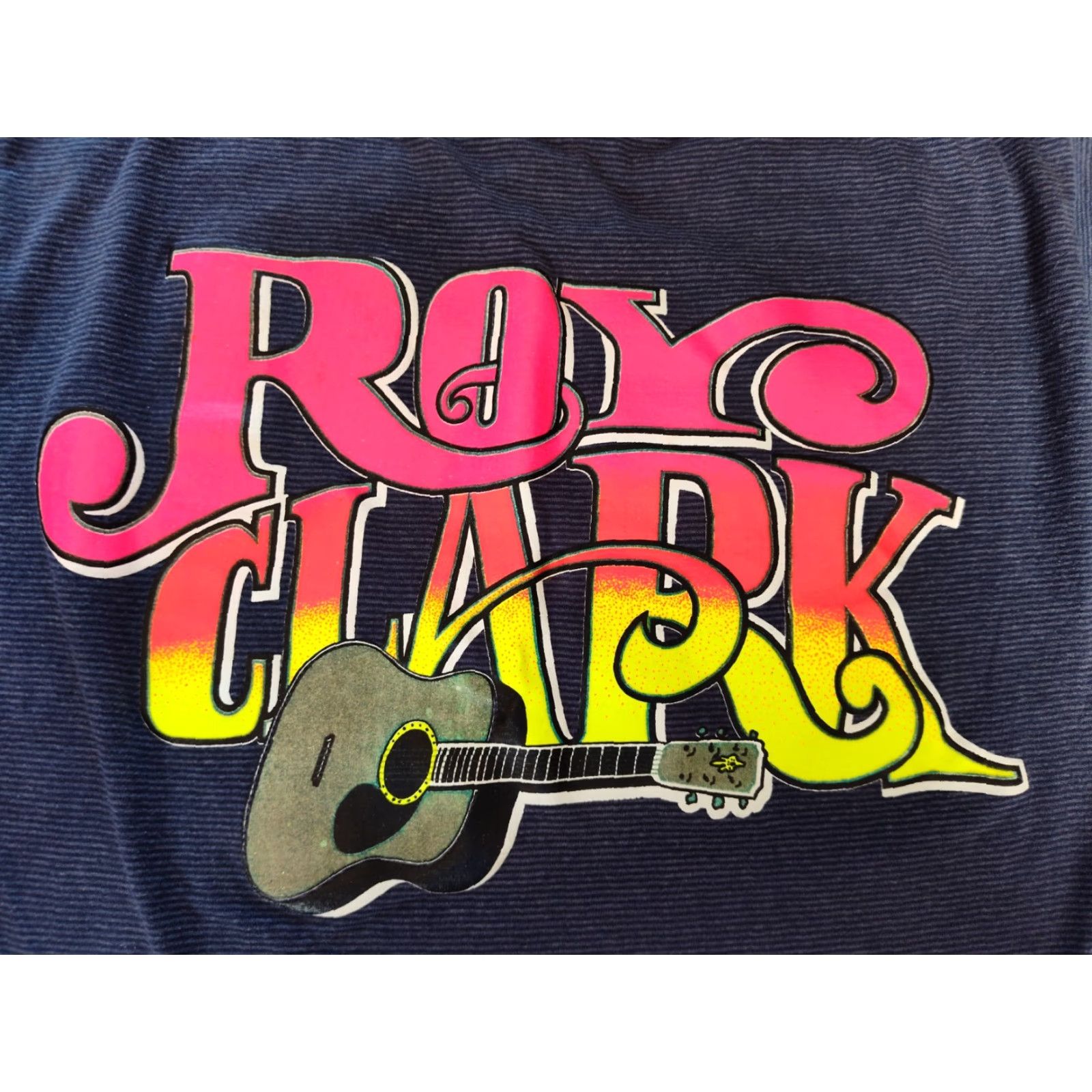Clarks VINTAGE Belton Roy Clark Music T-Shirt Medium Blue Single Stitch 70s 80s 90s Mens Size US M / EU 48-50 / 2 - 2 Thumbnail