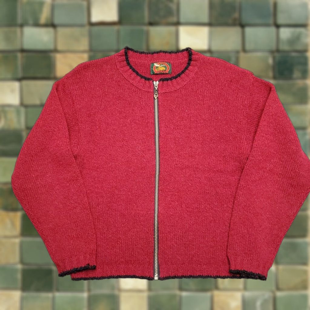 Vintage VINTAGE Alps Sweater Womens Small Red Knit 85% Wool Blend Casual Made in USA Size S / US 4 / IT 40 - 1 Thumbnail