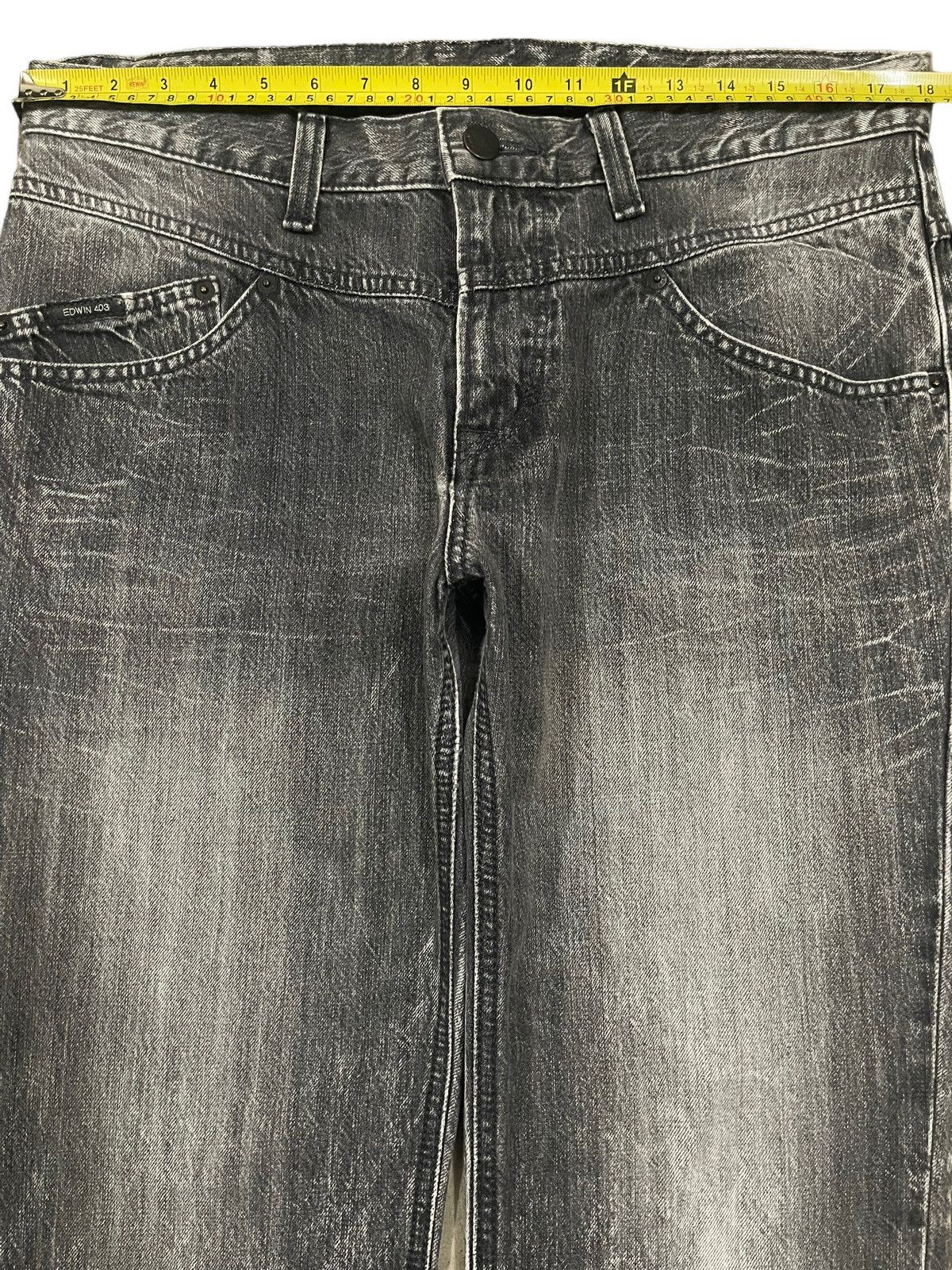 Edwin Vintage 90s Edwin Japan Faded Wash Style Loose Jeans Size US 34 / EU 50 - 10 Thumbnail