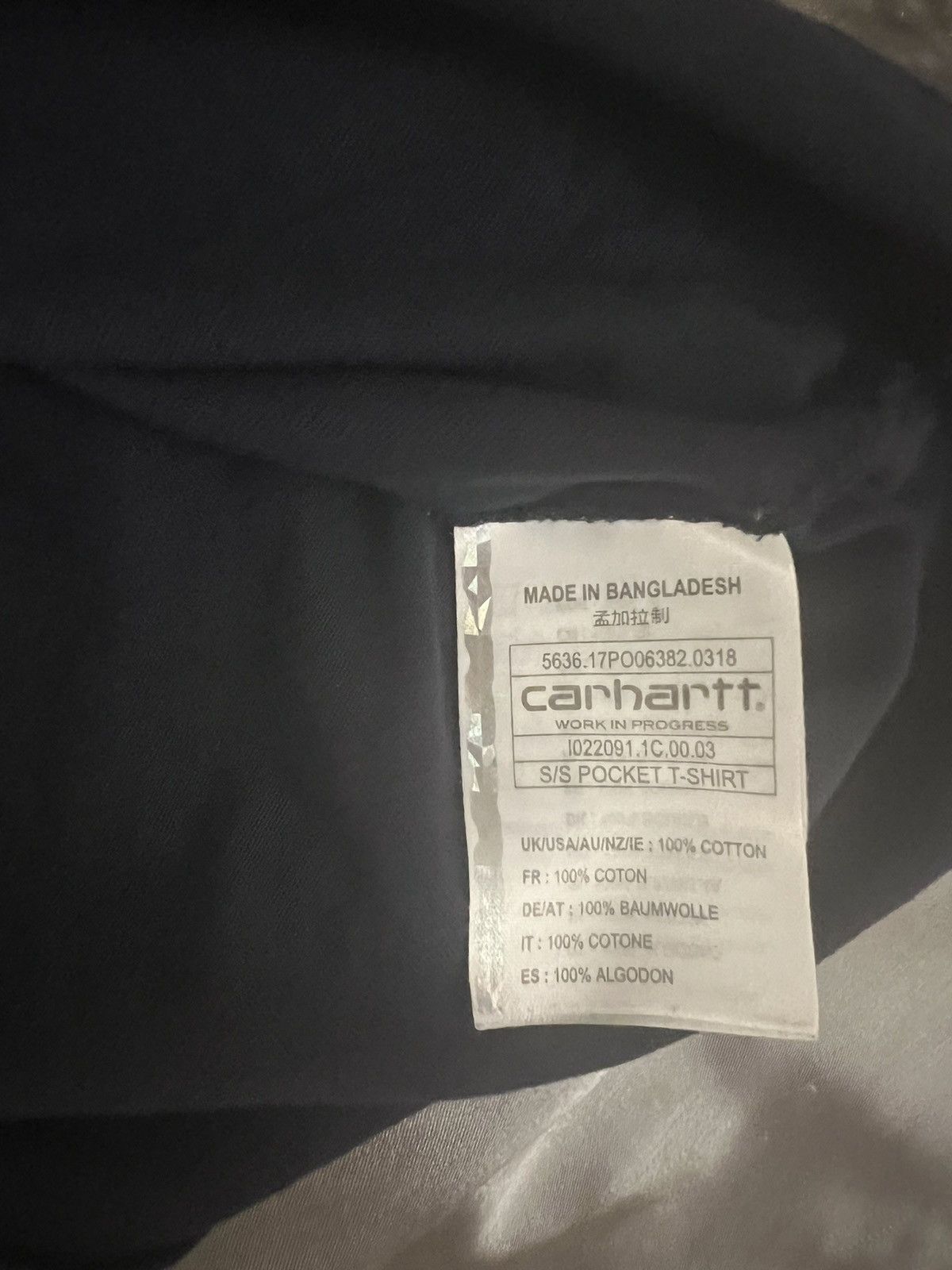 Carhartt Carhartt navy men’s t shirt large Size US L / EU 52-54 / 3 - 3 Thumbnail