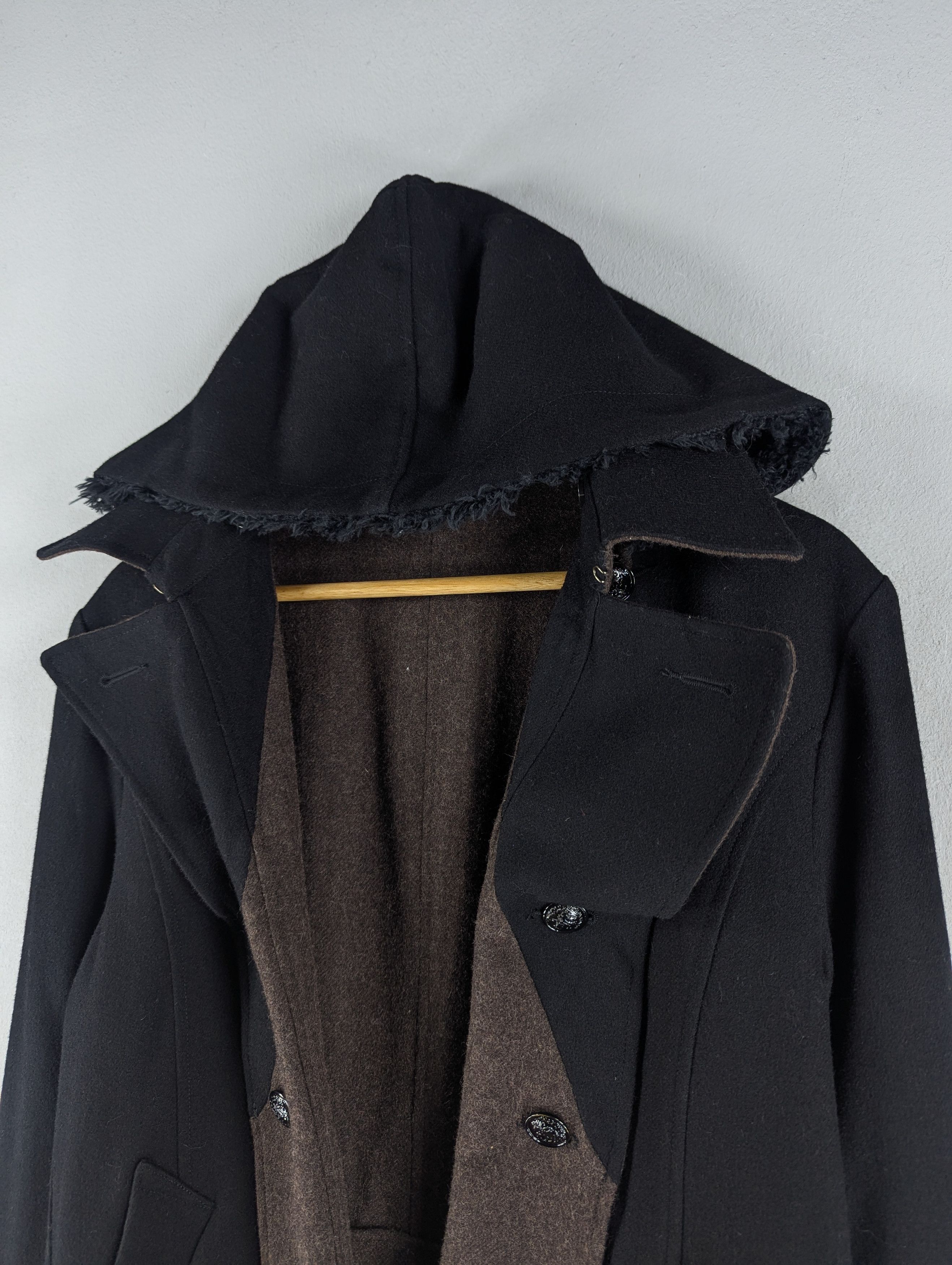 PPFM PPFM Double Collar Reversible Wool Hooded Jacket Size US L / EU 52-54 / 3 - 4 Thumbnail