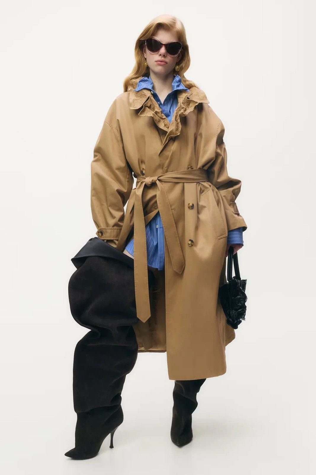 H&M H&M x Glenn Martens Trench Coat Size S / US 4 / IT 40 - 1 Thumbnail