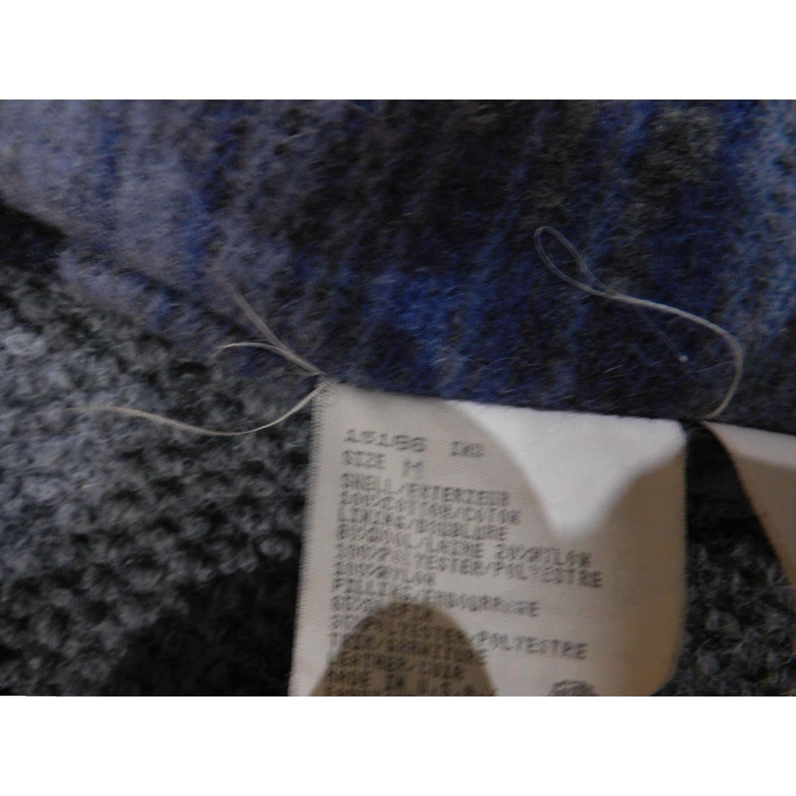 Vintage Woolrich Jacket Liner Mens M Blue Gray Quilted Southwestern Geometric Wool Quilted Sleeves Lined Snap-In Made USA Size US M / EU 48-50 / 2 - 3 Thumbnail