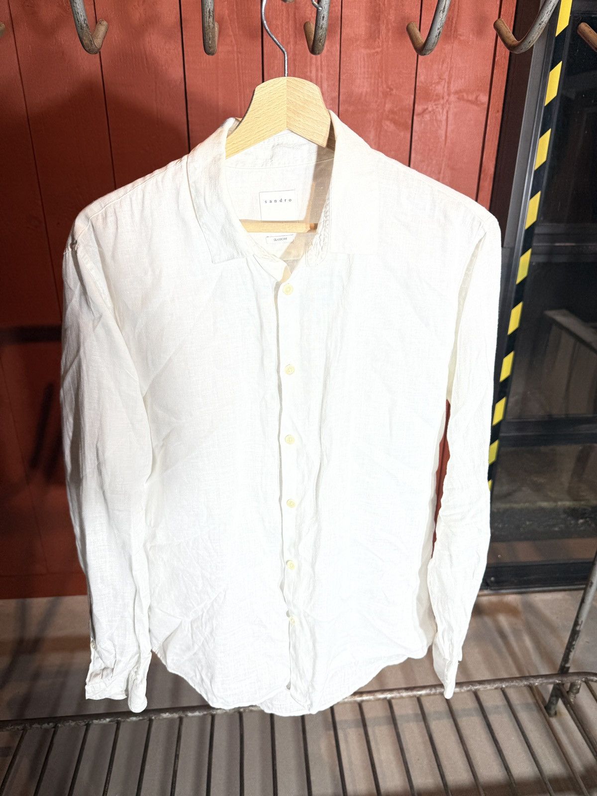 Sandro Linnen Shirt Sandro Size US M / EU 48-50 / 2 - 4 Thumbnail