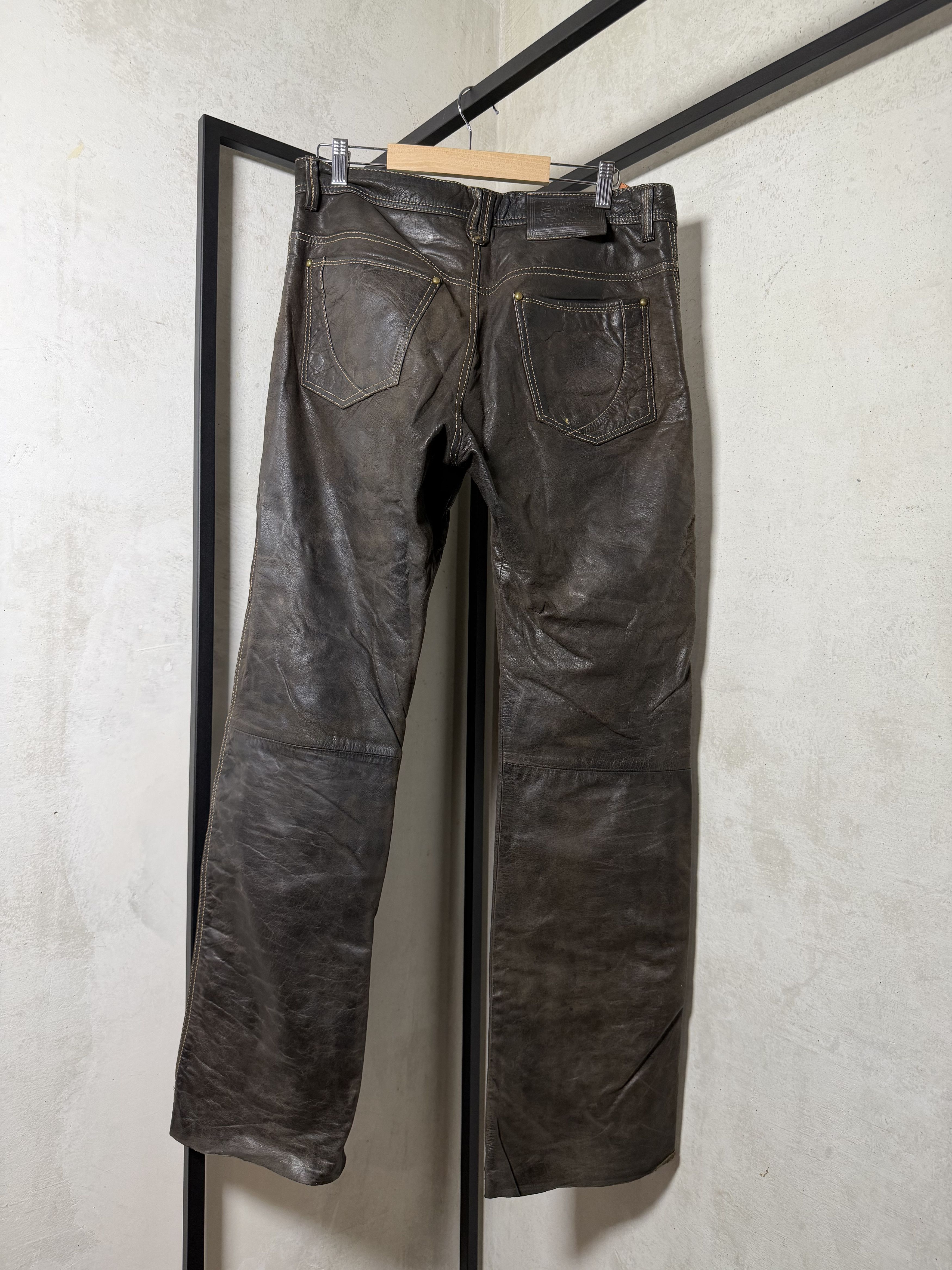 Genuine Leather Spirit Motors Genuine Leather Pants Size 52 Size US 36 / EU 52 - 6 Thumbnail
