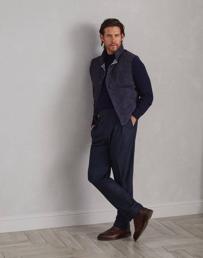 Brunello Cucinelli o1w1db10825 Turtleneck Jumper in Blue Size US M / EU 48-50 / 2 - 3 Thumbnail