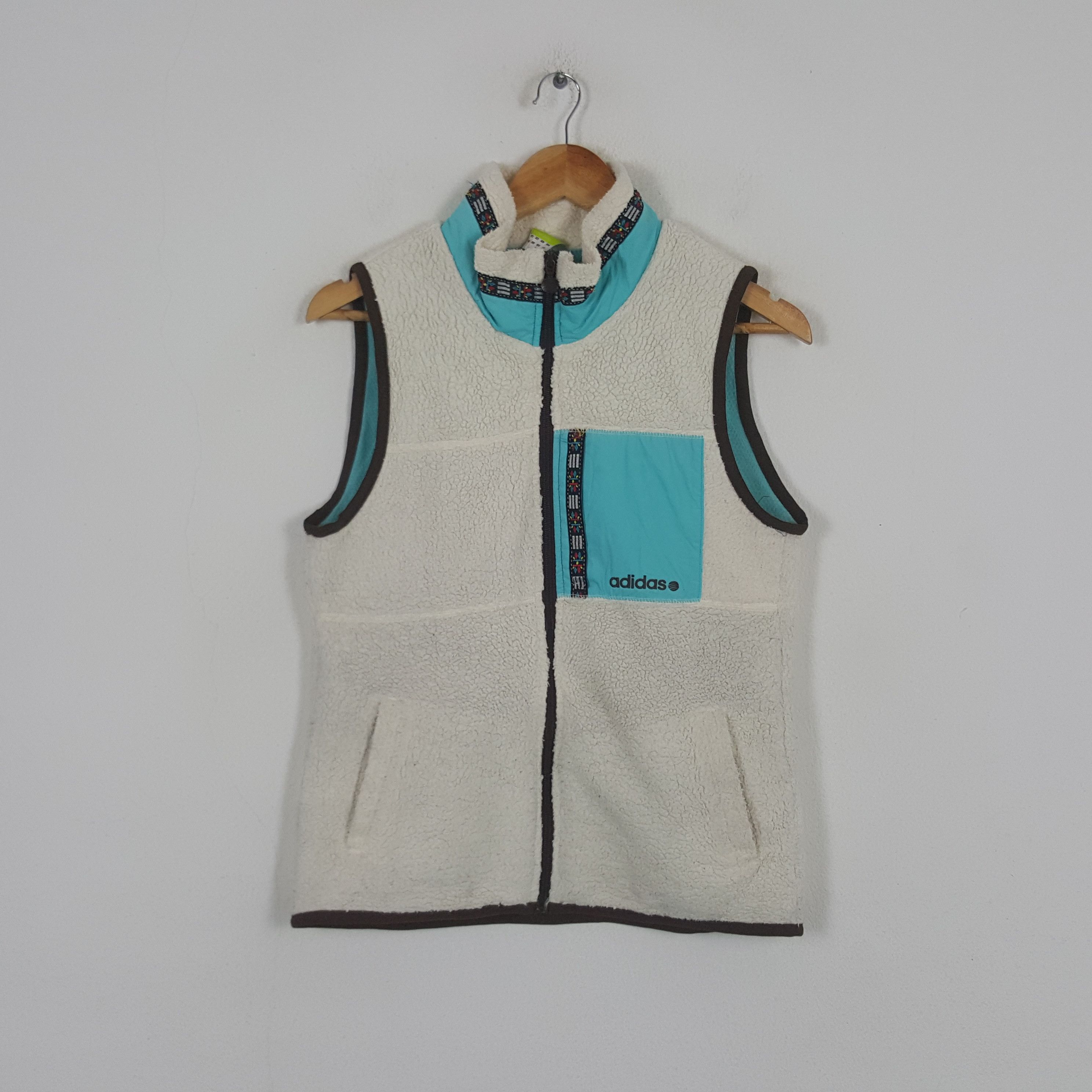 Adidas × Japanese Brand × Vintage Vintage Adidas Yohji Yamamoto Japan Custom Art Sherpa Vest Size US XS / EU 42 / 0 - 1 Thumbnail