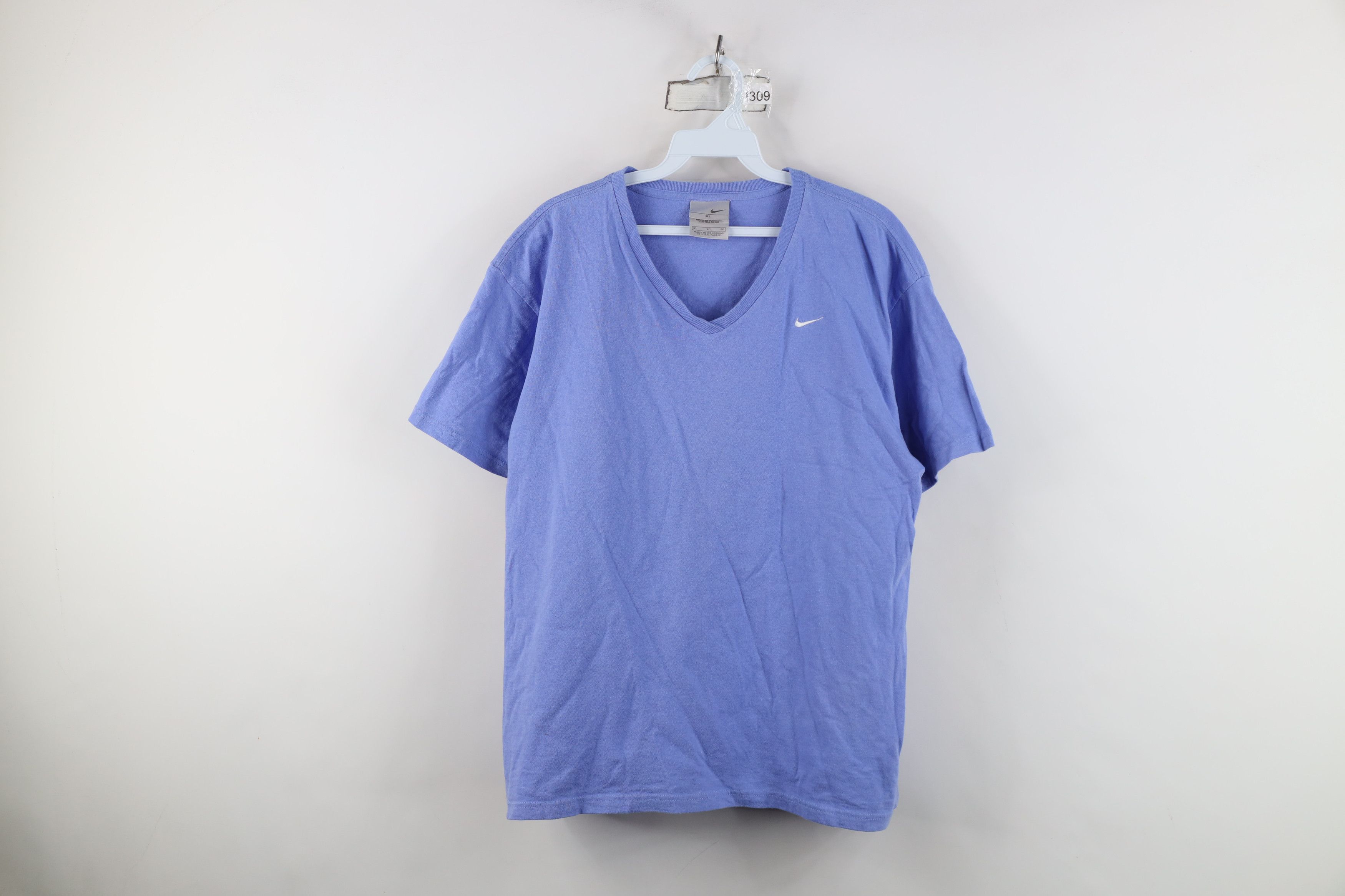 Nike Vintage 90s Y2K Nike Scott Mini Swoosh T-Shirt Periwinkle Size XL / US 12-14 / IT 48-50 - 1 Thumbnail