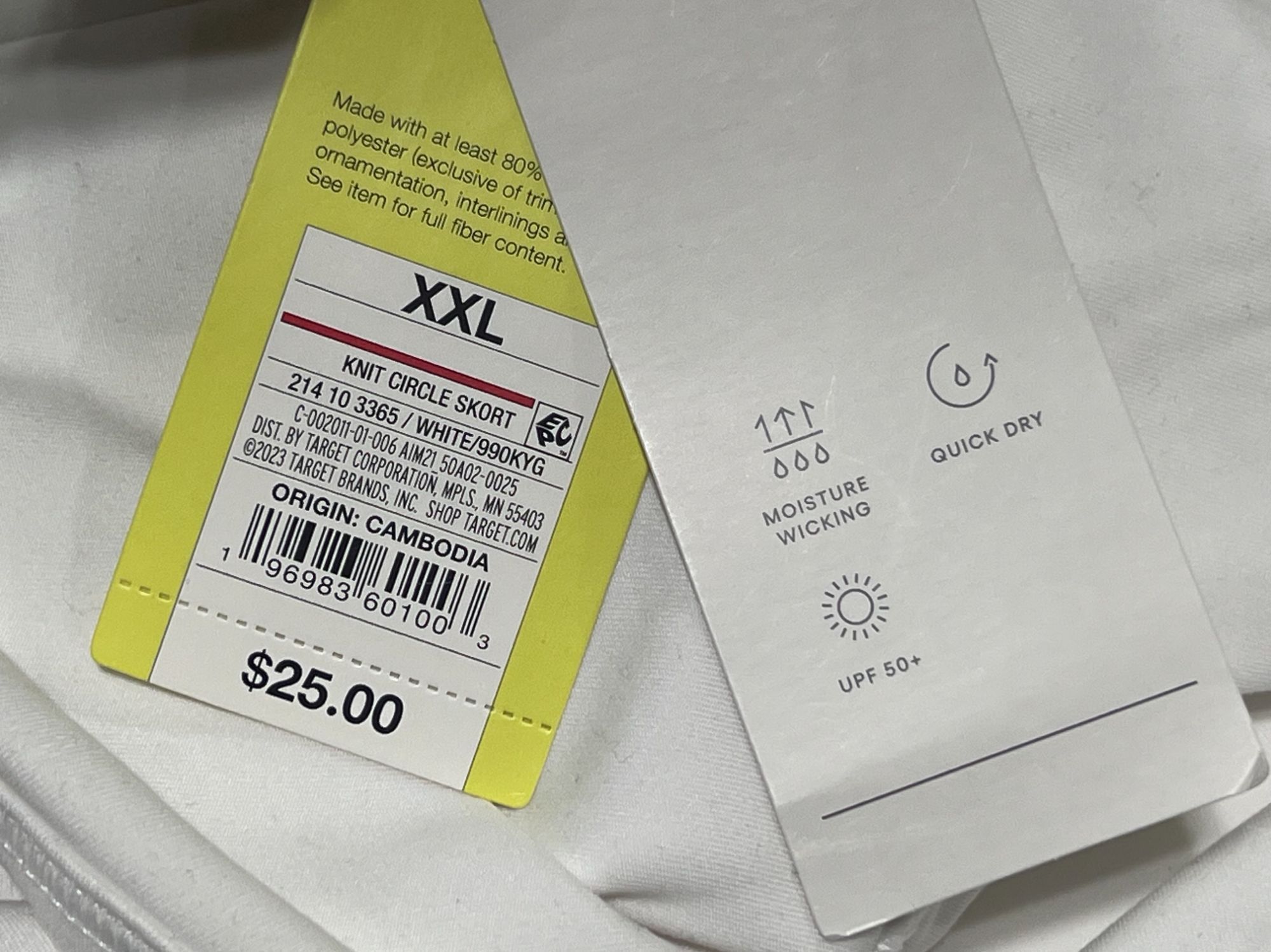 Other All In Motion - Women's Knit Shorts - White - XXL Size 38" / US 16 / IT 52 - 12 Thumbnail