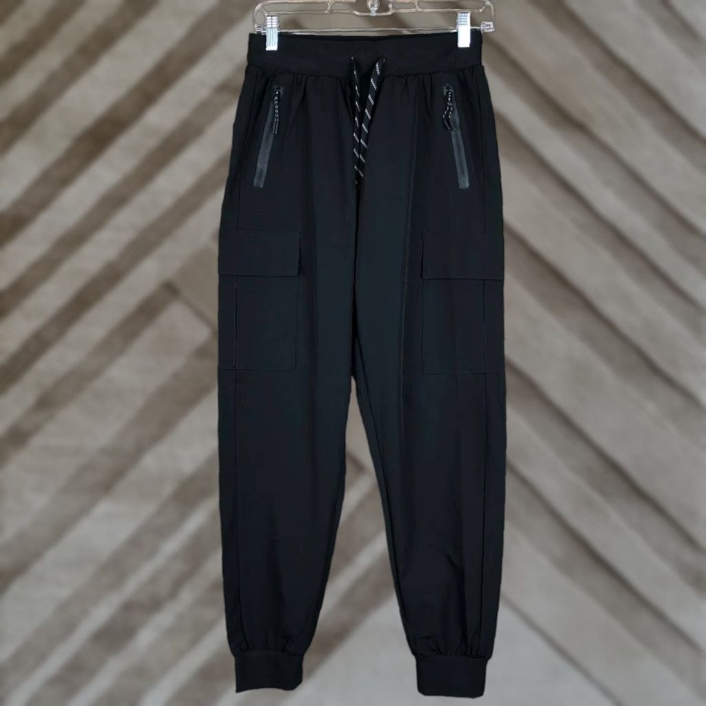 Vintage VINTAGE Haowind Womens Cargo Pants Workout Joggers Hiking Athletic Streetwear Regular Fit S Black Size 27" / US 4 / IT 40 - 1 Thumbnail