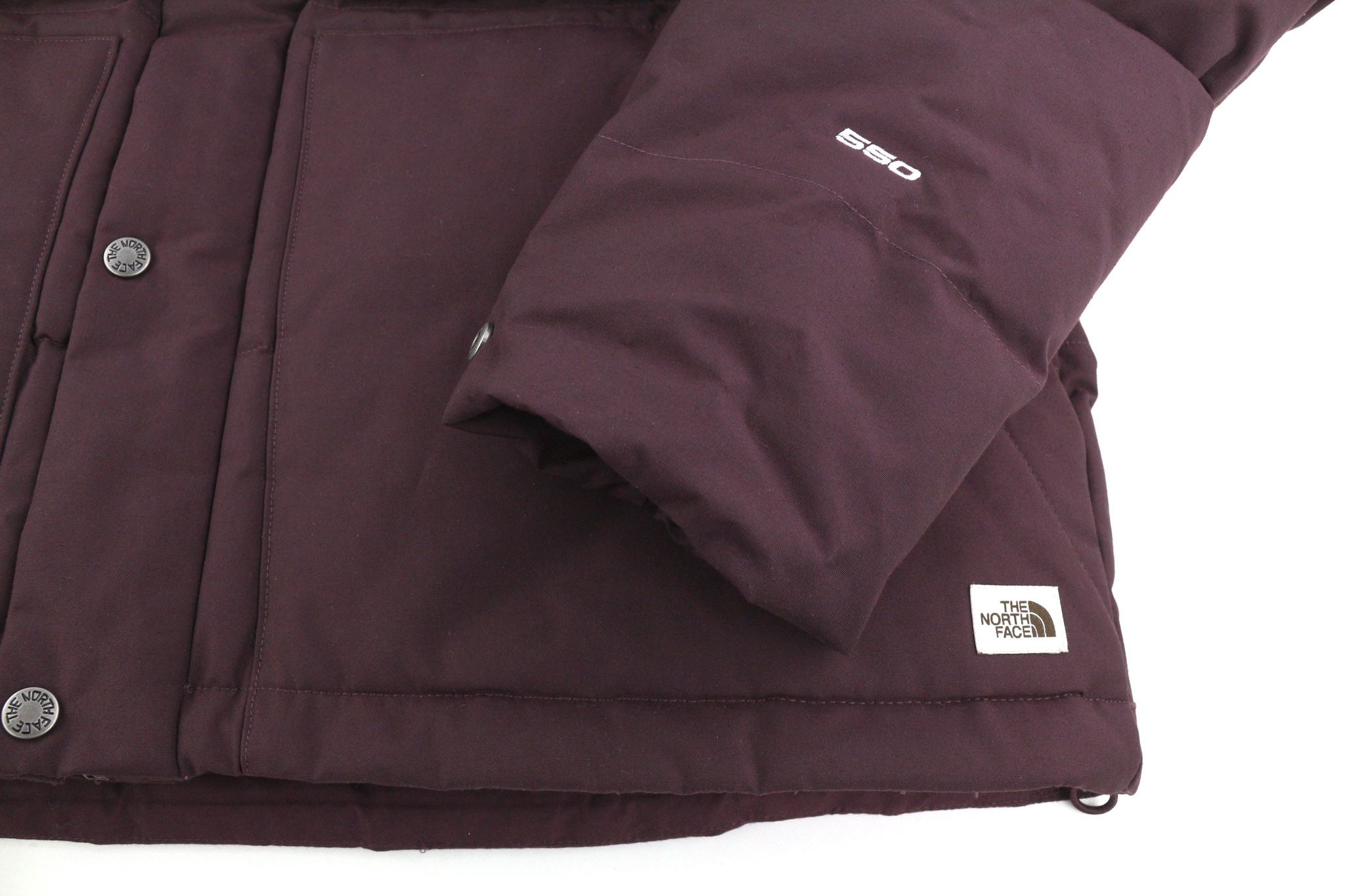 The North Face CANYON L 550 Down Insulated Quilted Burgundy Jacket 82306 Size L / US 10 / IT 46 - 6 Thumbnail