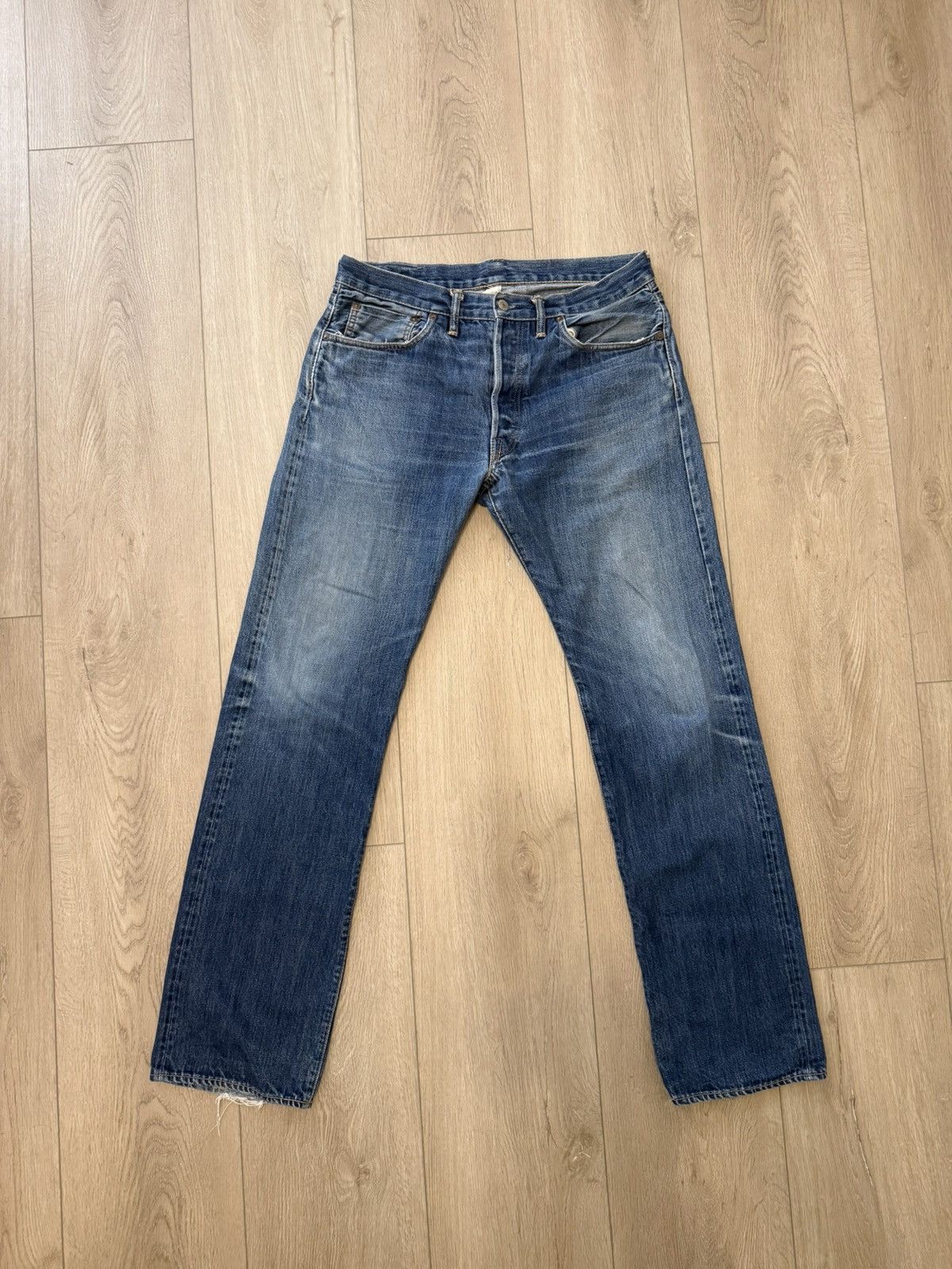 Double RL Ralph Lauren Selvedge Low Straight Jean