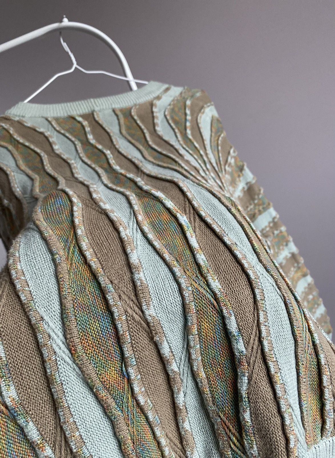 Other Vintage Knit Cardigan Coogi Style Sweater Size US M / EU 48-50 / 2 - 7 Thumbnail