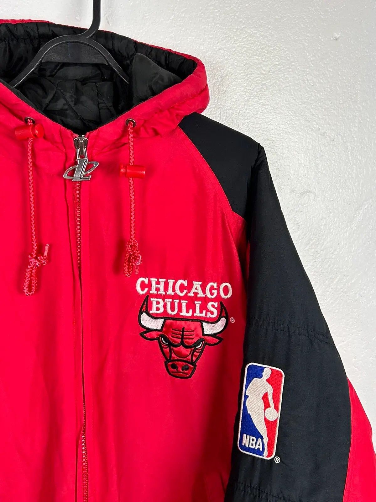 Logo Athletic 90s Vintage Logo Athletic Chicago Bulls Rare Zippered Jacket Size US L / EU 52-54 / 3 - 2 Thumbnail