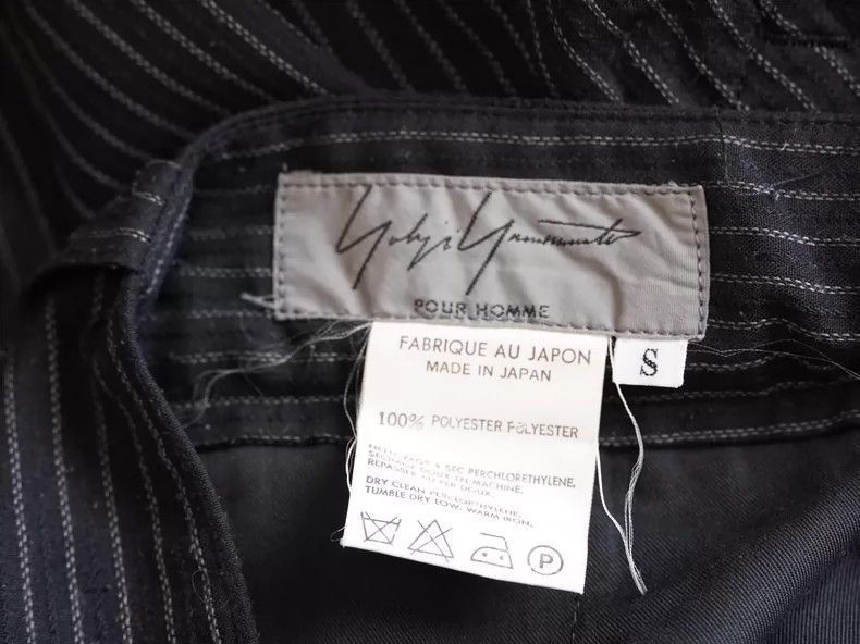 Yohji Yamamoto Yohji Yamamoto size s 96SS Dark Embroidered Stripe Pants 2 Size US 28 / EU 44 - 7 Thumbnail
