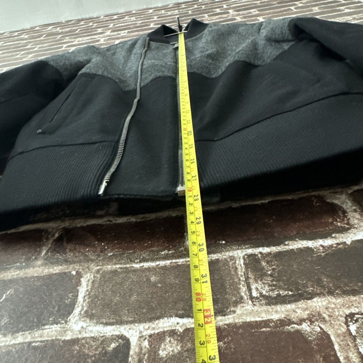 Neil Barrett Slim Fit Neil Barrett Pure Wool Black Gray Bomber Jacket Size US M / EU 48-50 / 2 - 11 Thumbnail