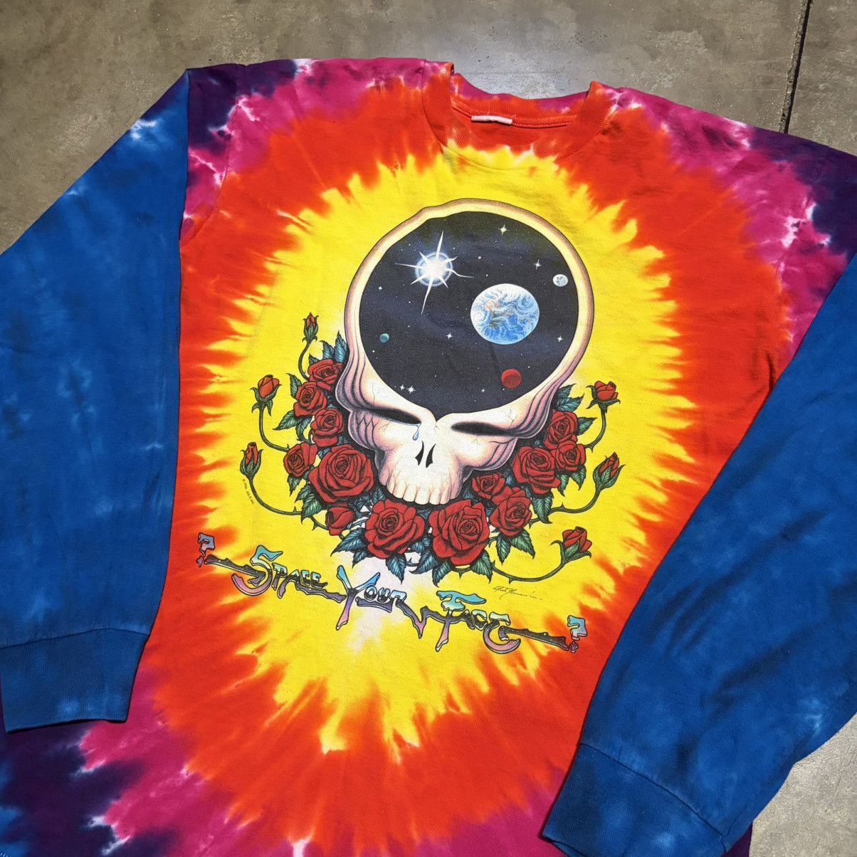 Grateful Dead Vintage Grateful Dead Space Your Face Long Sleeve T shirt Size US XL / EU 56 / 4 - 3 Thumbnail