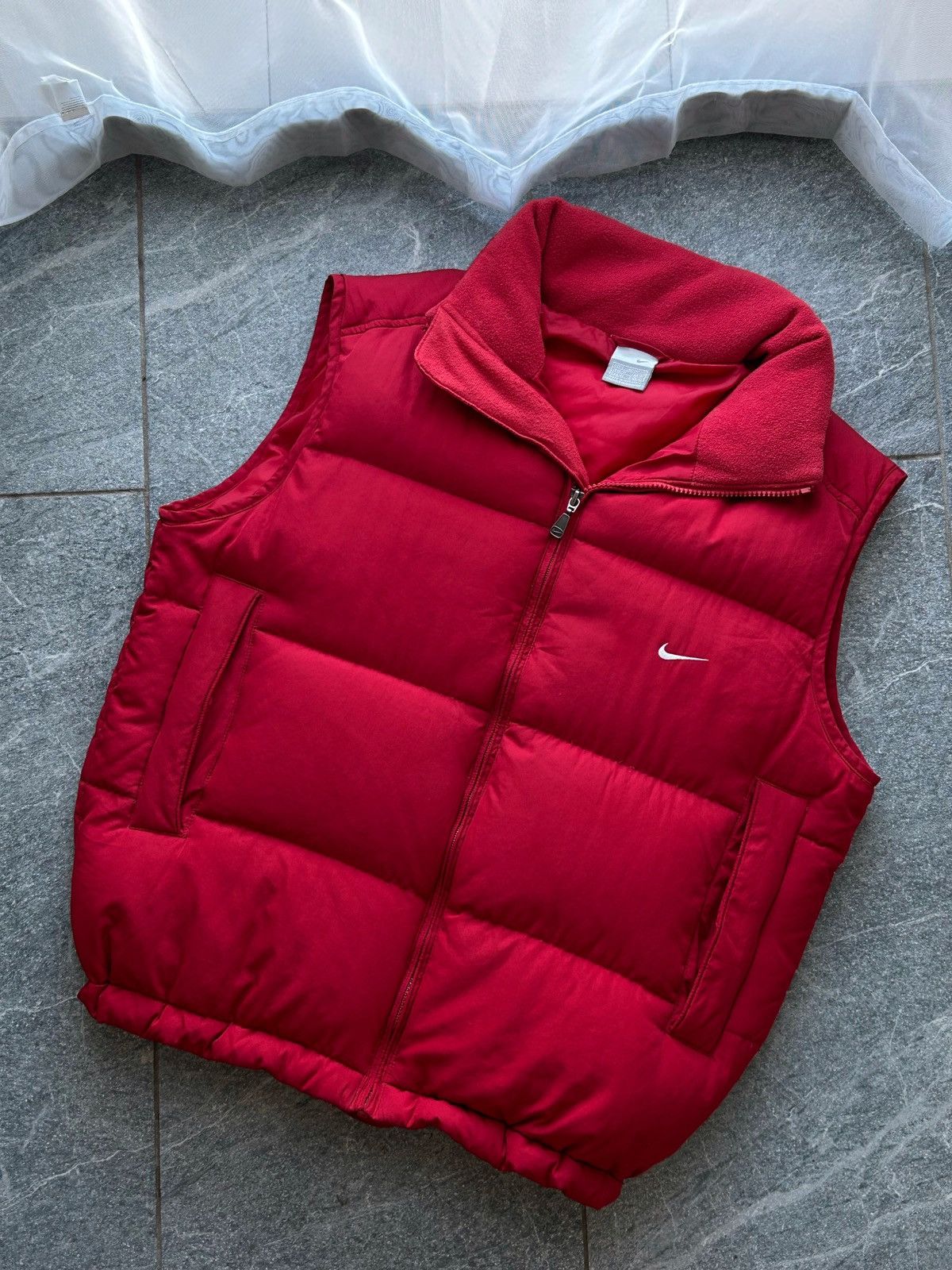 Nike Vintage Vest Nike swoosh drill down hooded rare y2k Size US S / EU 44-46 / 1 - 7 Thumbnail