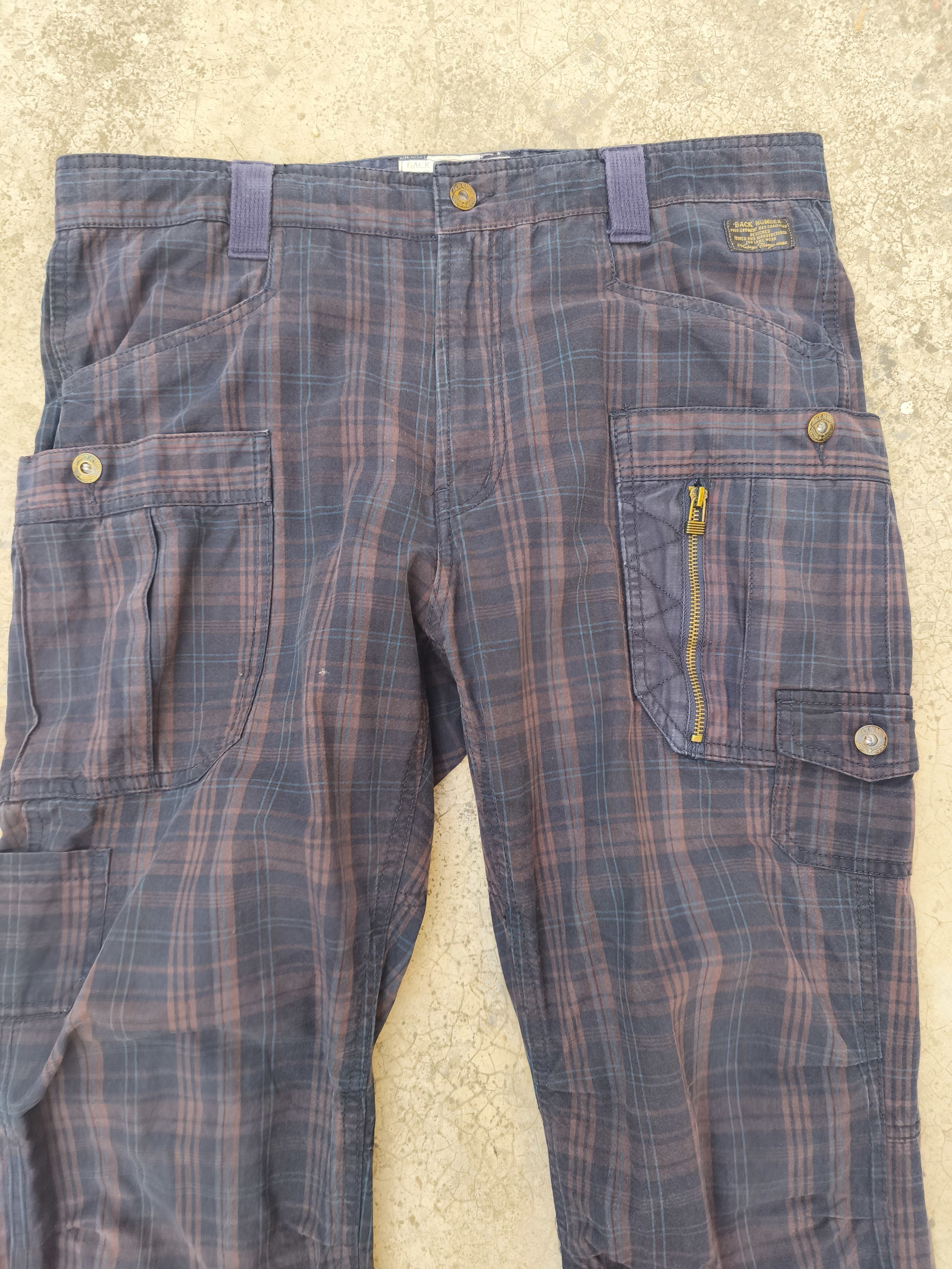 Japanese Brand Back Number cargo pants plaid Size US 36 / EU 52 - 2 Thumbnail