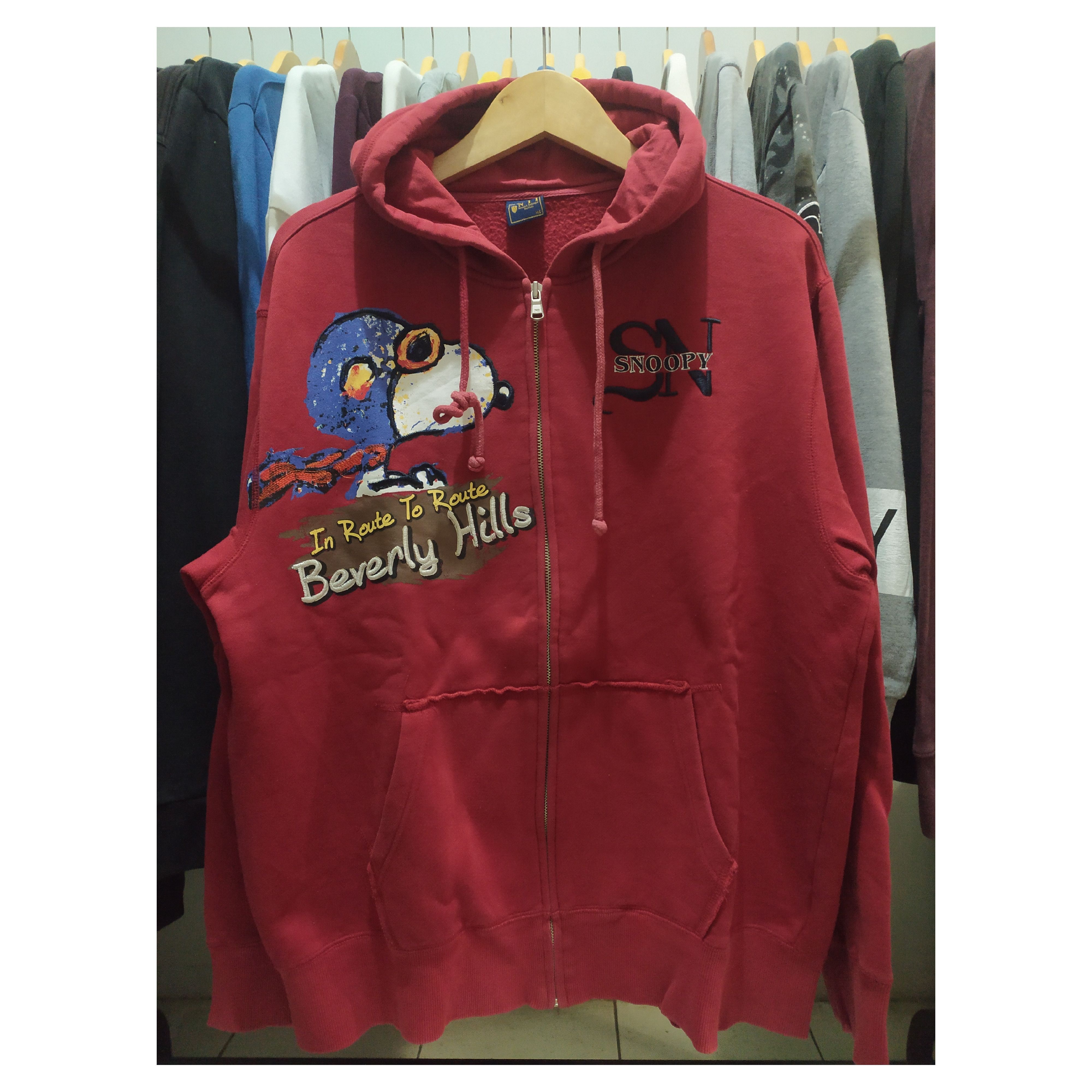 Image of Null x Vintage Snoopy In Route To Route in Red, Men's (Size XL)