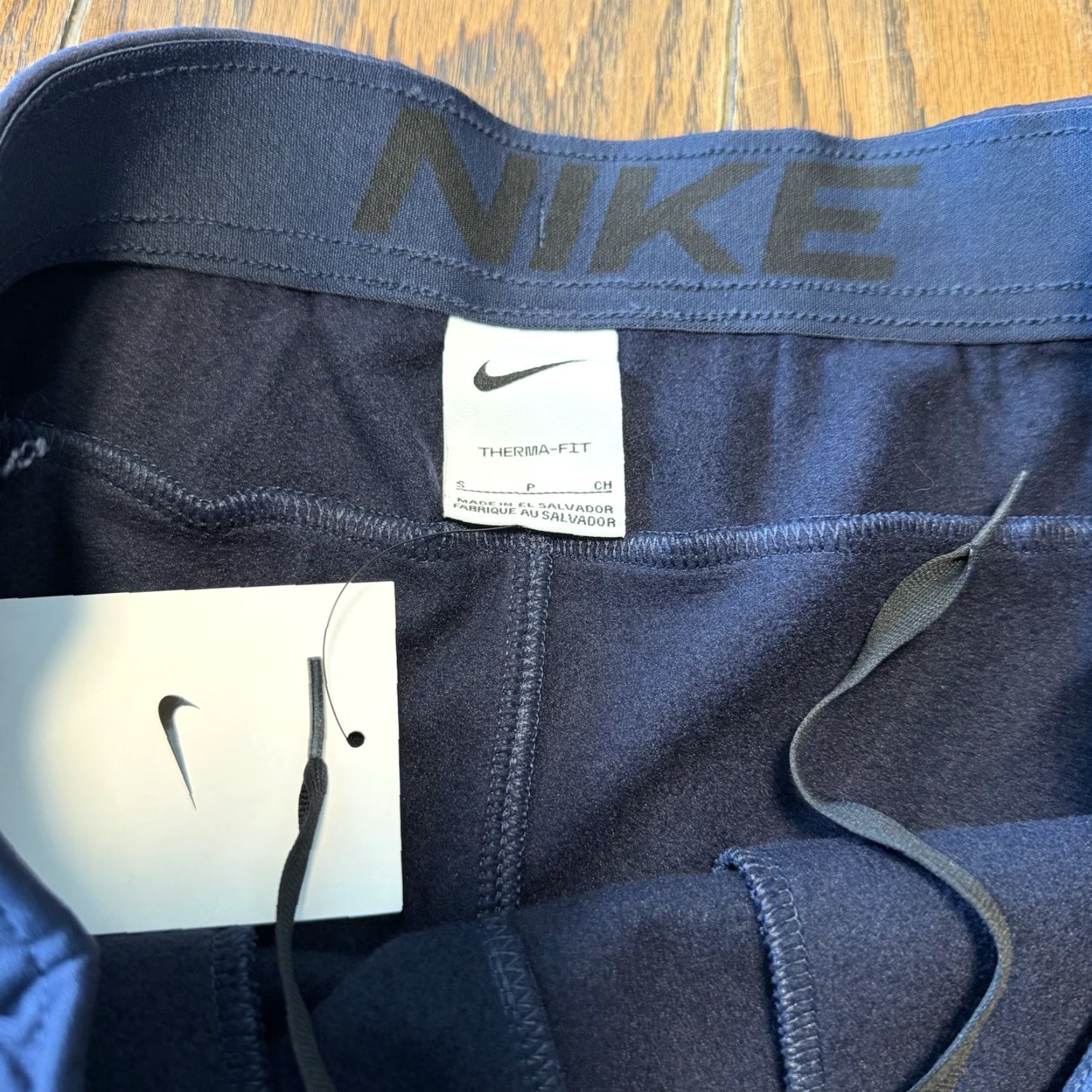 Nike Nike Therma Fit Sweatpants Men's Open Hem DQ4856-451 Small Regular Waist 30" Blue Polyester Pockets Casual Activewear Size US 33 - 5 Thumbnail