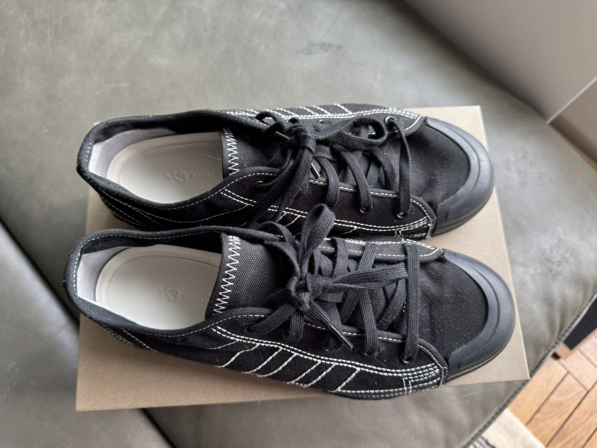 スニーカー Y-3 SS25 Y-3 NIZZA LOW SNEAKERS (JQ2448 BLACK) Y-3 Nizza Lo Sneakers | Black | FARFETCH