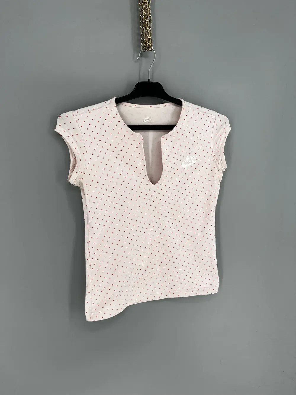 Nike Remera Nike Logo Rosa Talle M Escote Lycra Gruesa Impecable Size S / US 4 / IT 40 - 2 Thumbnail