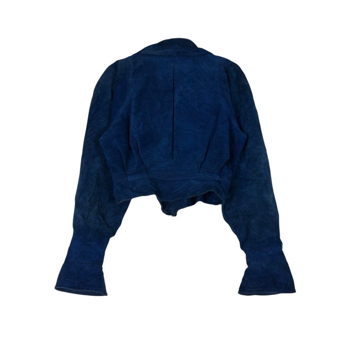 Charles Jourdan 🔥VINTAGE CROPPED SUEDE LEATHER JACKET CHARLES JOURDAN PARIS Size M / US 6-8 / IT 42-44 - 10 Thumbnail
