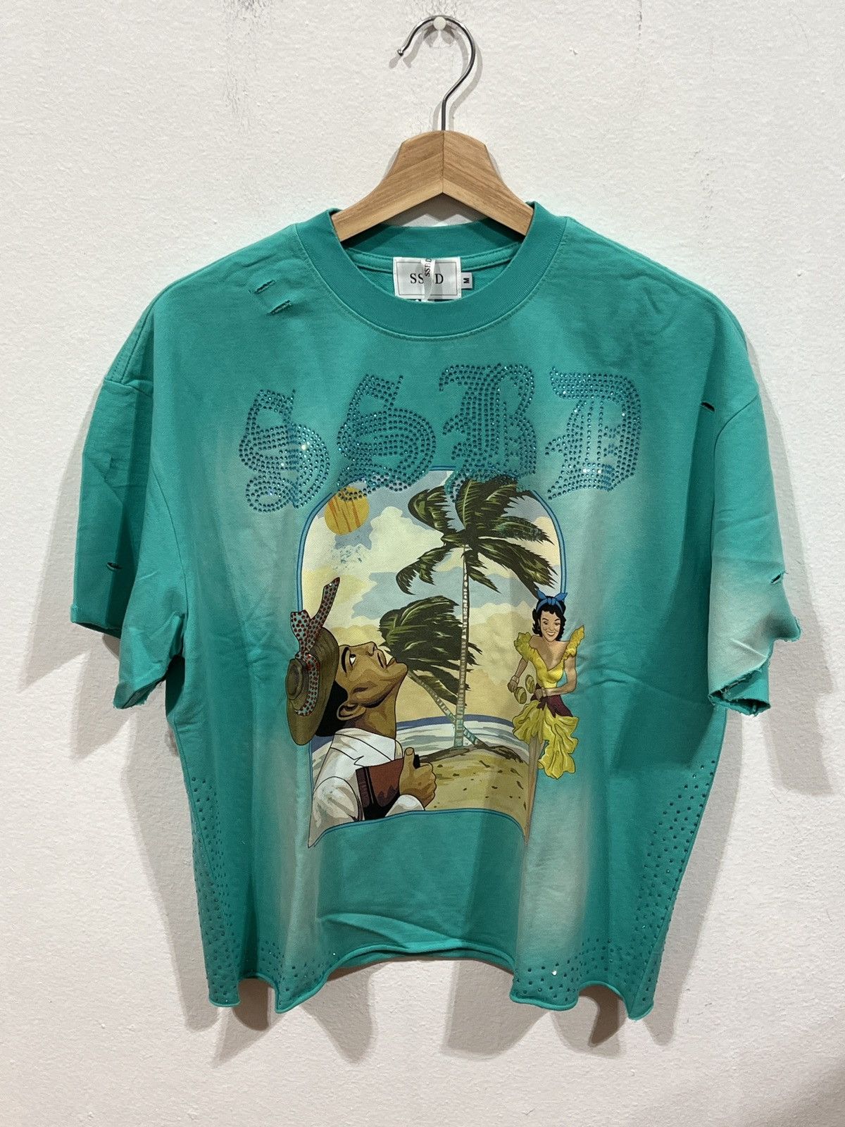 Other SSBD Playa Blue Rhinestone Tee Size US M / EU 48-50 / 2 - 1 Thumbnail