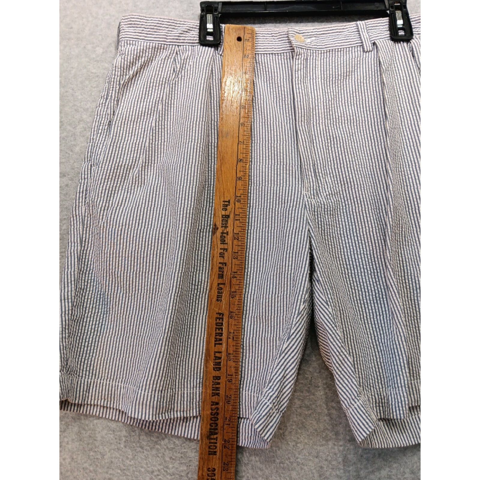Polo Ralph Lauren VINTAGE Polo Ralph Lauren Shorts Mens Size 40 Blue White Striped Seersucker Golf GUC Size US L / EU 52-54 / 3 - 5 Thumbnail