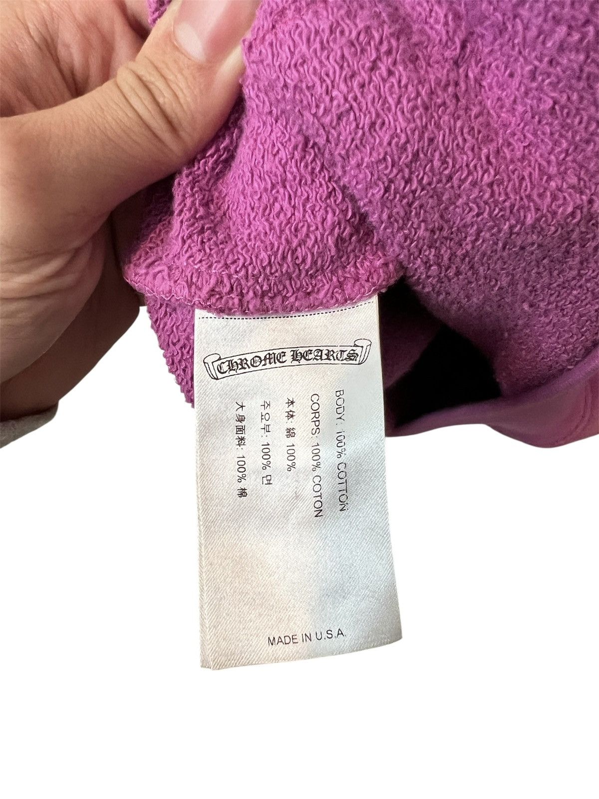 Chrome Hearts Chrome Hearts Matty Boy Web Hoodie 'Purple' Size US L / EU 52-54 / 3 - 8 Thumbnail