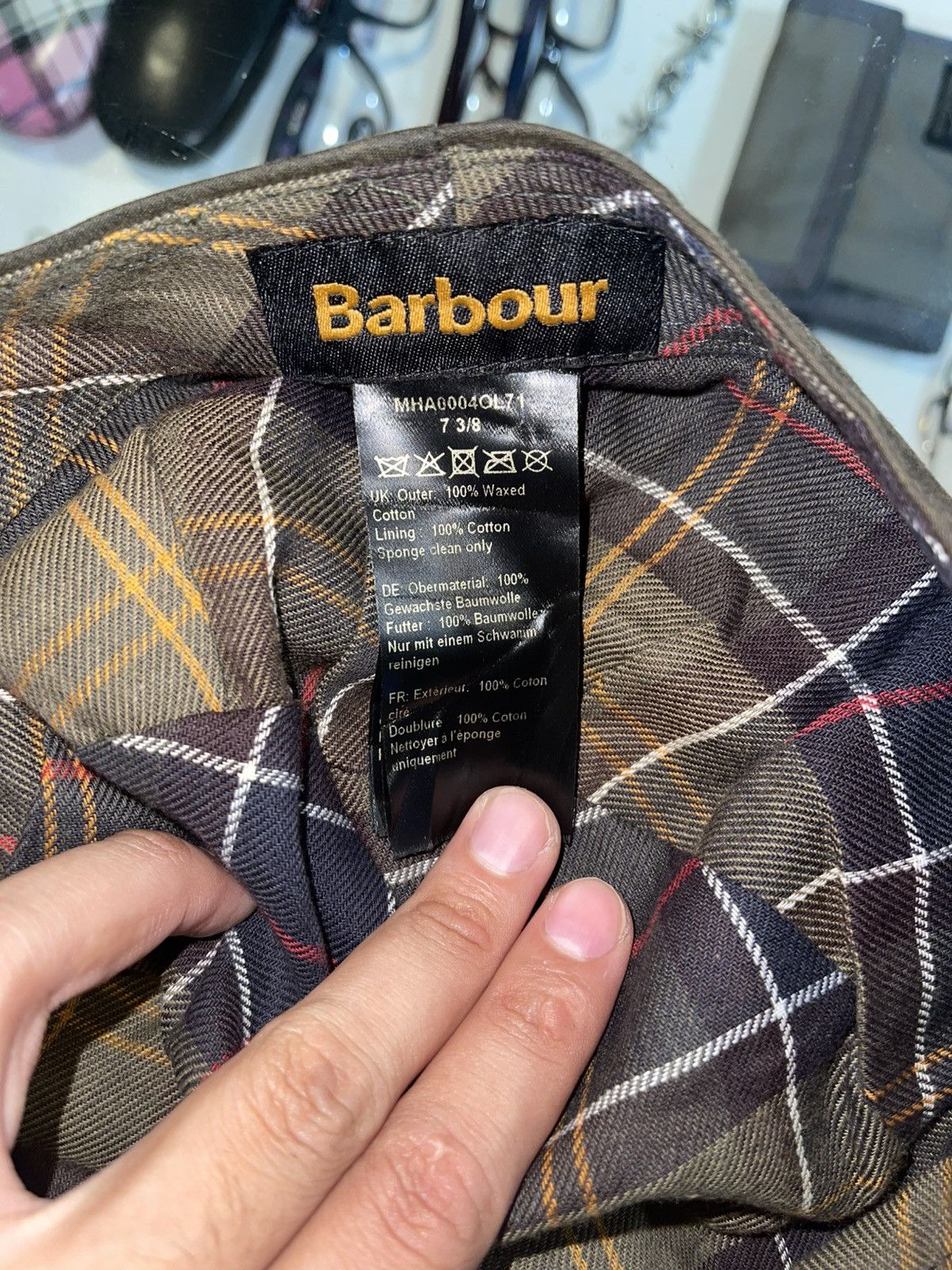 Barbour BARBOUR WAXED NEWSBOY HAT Size ONE SIZE - 3 Thumbnail