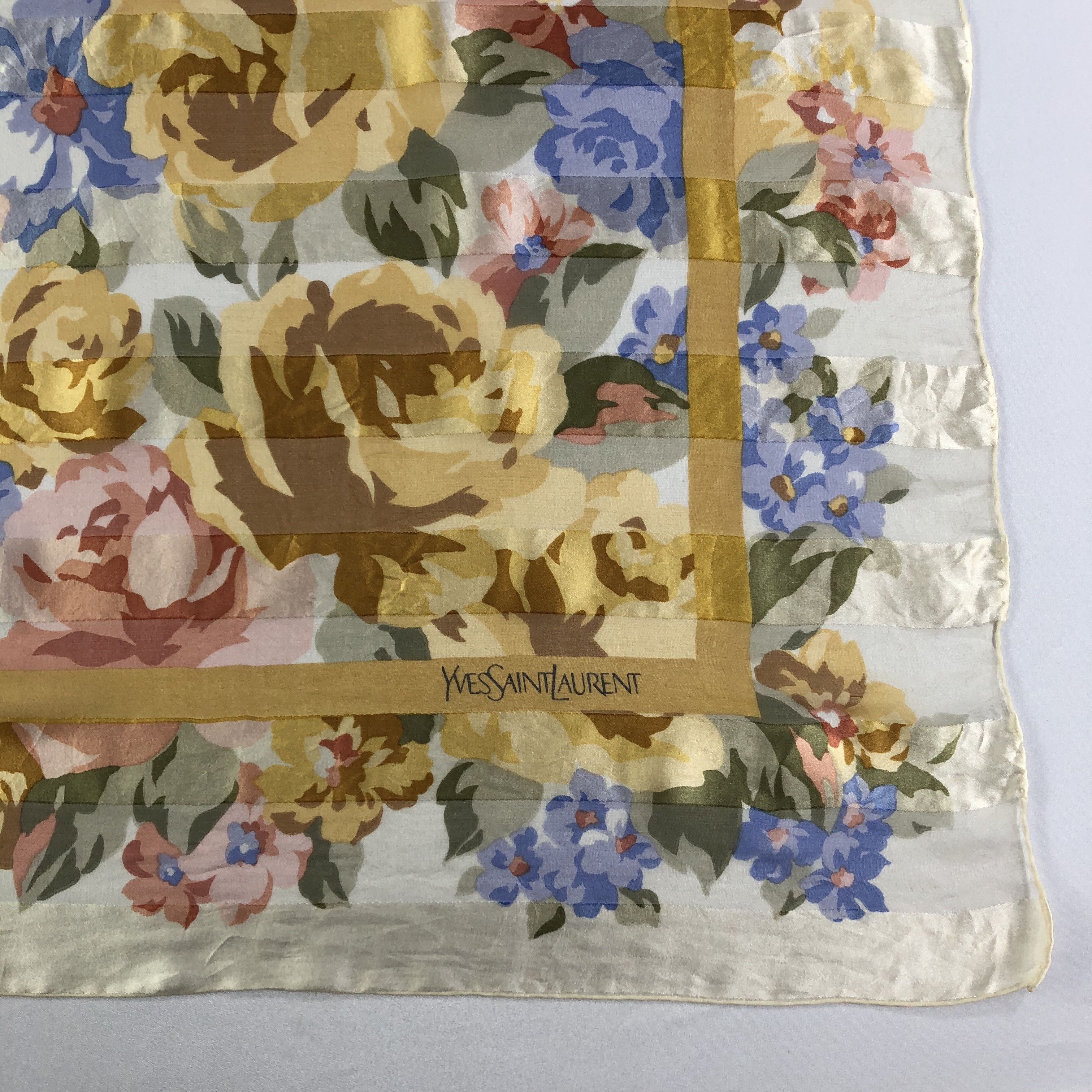 Vintage × Yves Saint Laurent Vintage Yves Saint Laurent Silk Scarf Size ONE SIZE - 3 Thumbnail