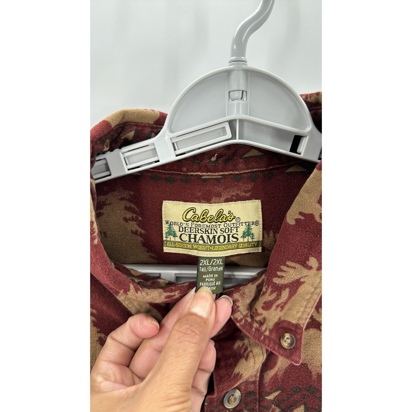 Cabelas CABELA'S Vintage Deerskin Soft Chamois button down sz 2XLT Size US XXL / EU 58 / 5 - 3 Thumbnail