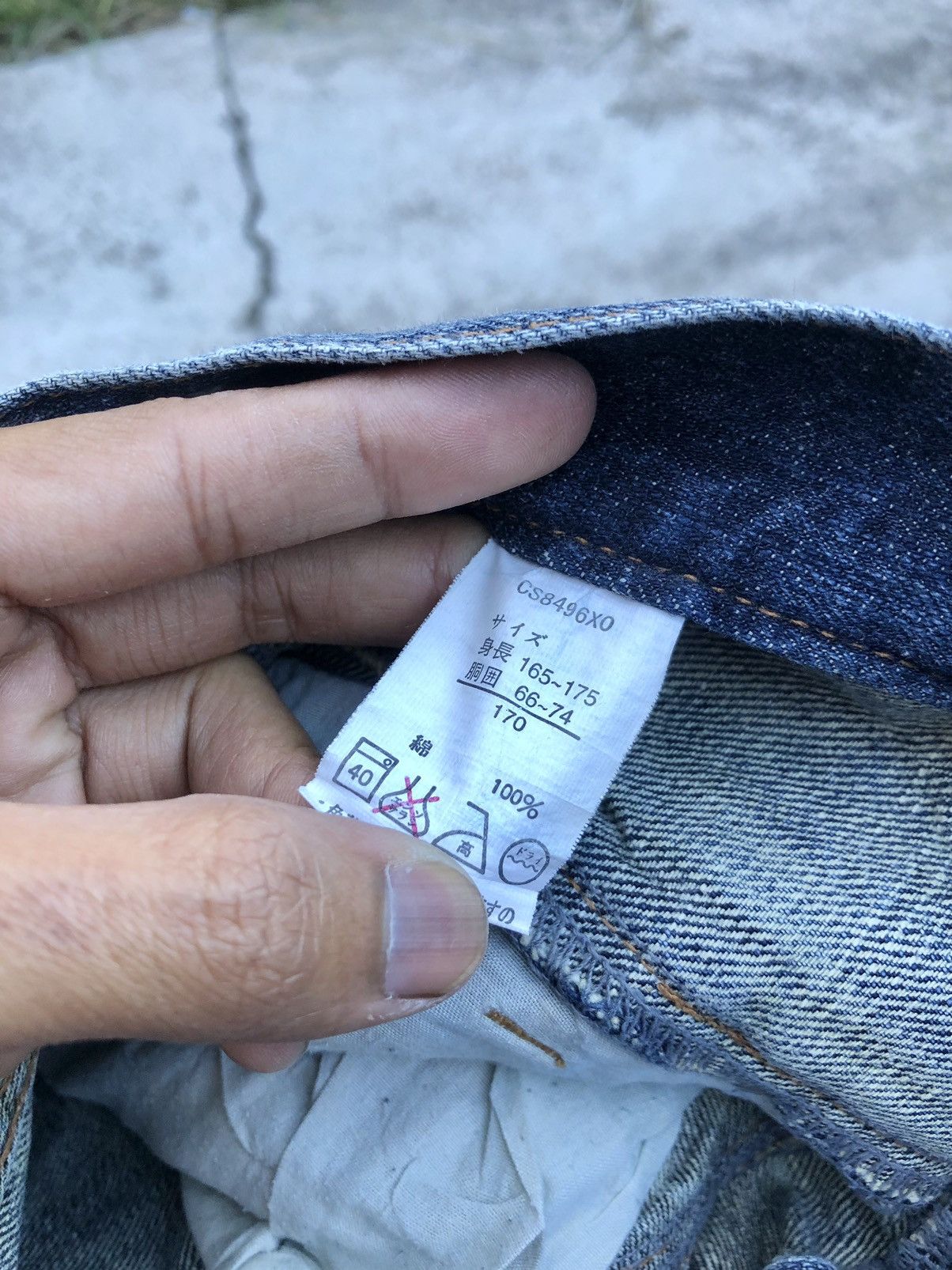 Japanese Brand DOUBLE WAIST WASHED BLUE SIRMIONE DENIM Size US 31 - 3 Thumbnail