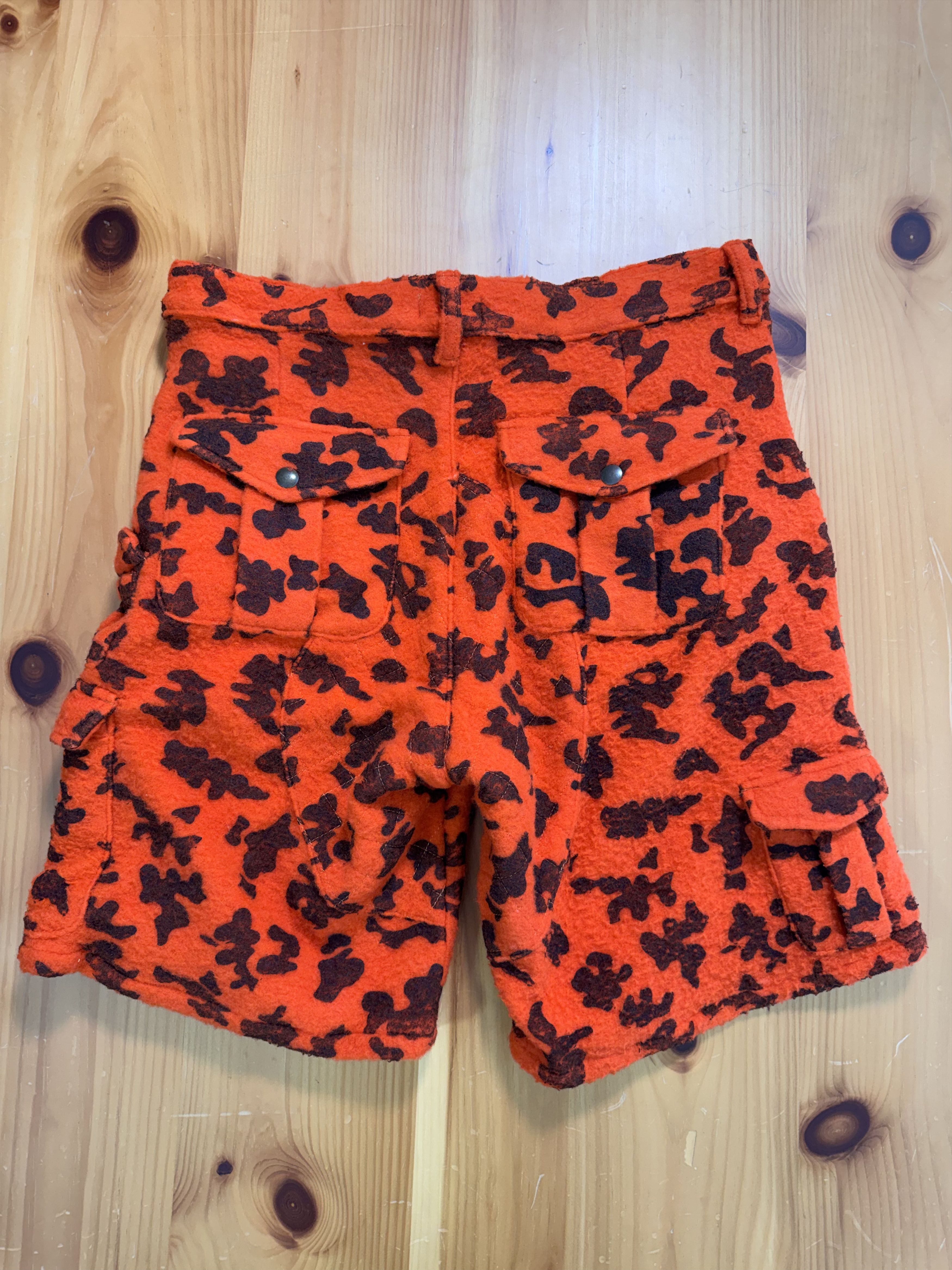 ERL ERL Wool Camo Shorts Orange Quilt Size US 34 / EU 50 - 5 Thumbnail
