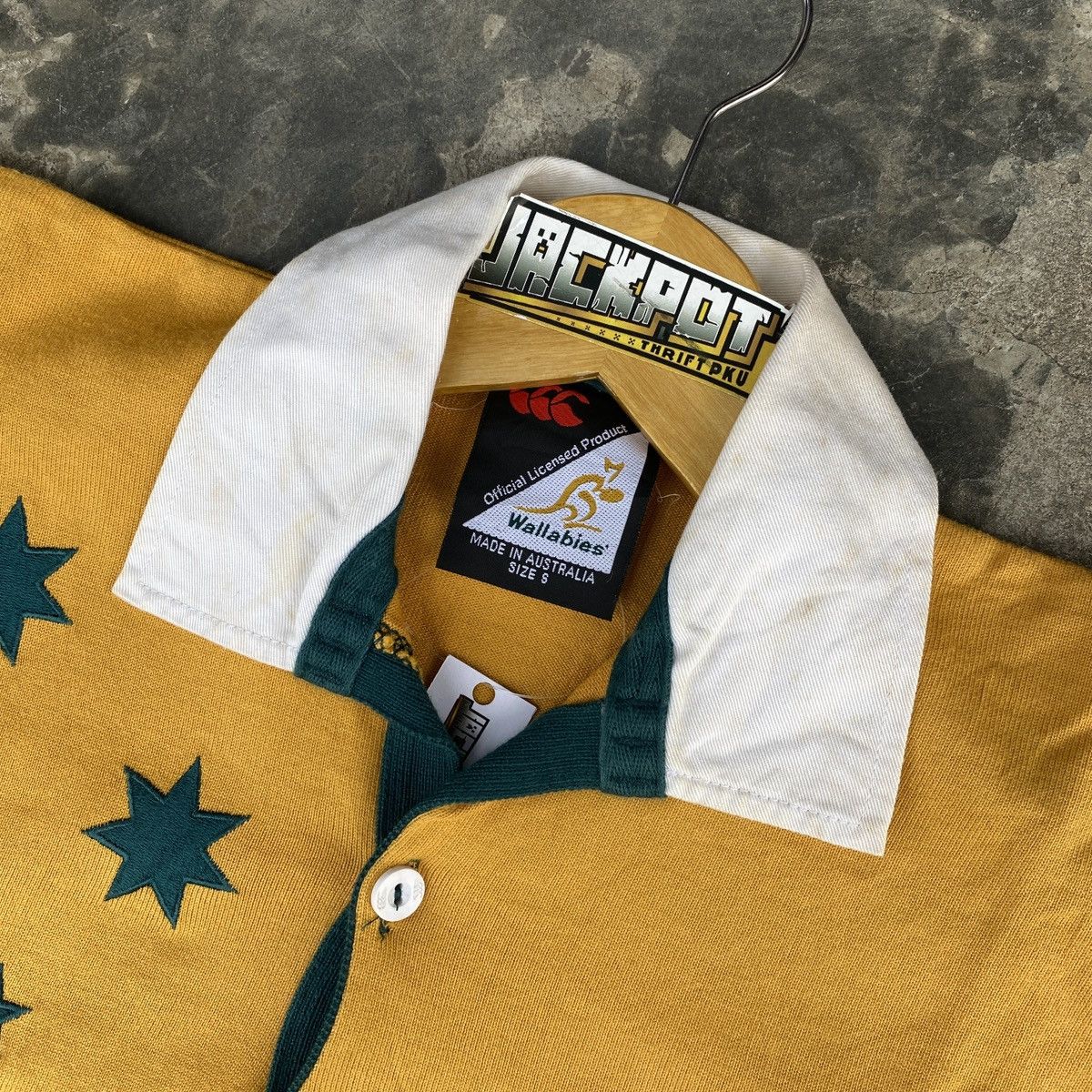 Canterbury of New Zealand Vintage Canterbury Australian Rugby Team Jersey Polos Size US S / EU 44-46 / 1 - 7 Thumbnail
