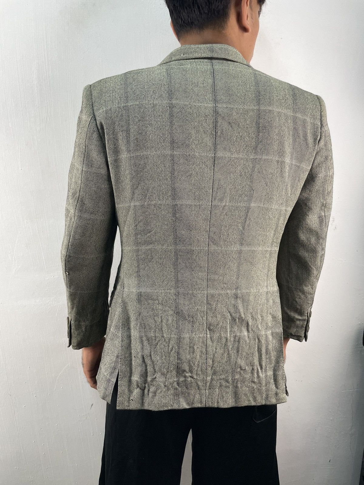 Burberry × Vintage Vintage burberrys blazer jacket coat checkered Size 38R - 3 Thumbnail
