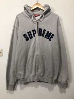 Pre-owned Supreme Arc Logo Thermal Zip Up Sweatshirt Camo M Fw12 Hoodie In  Multicolor